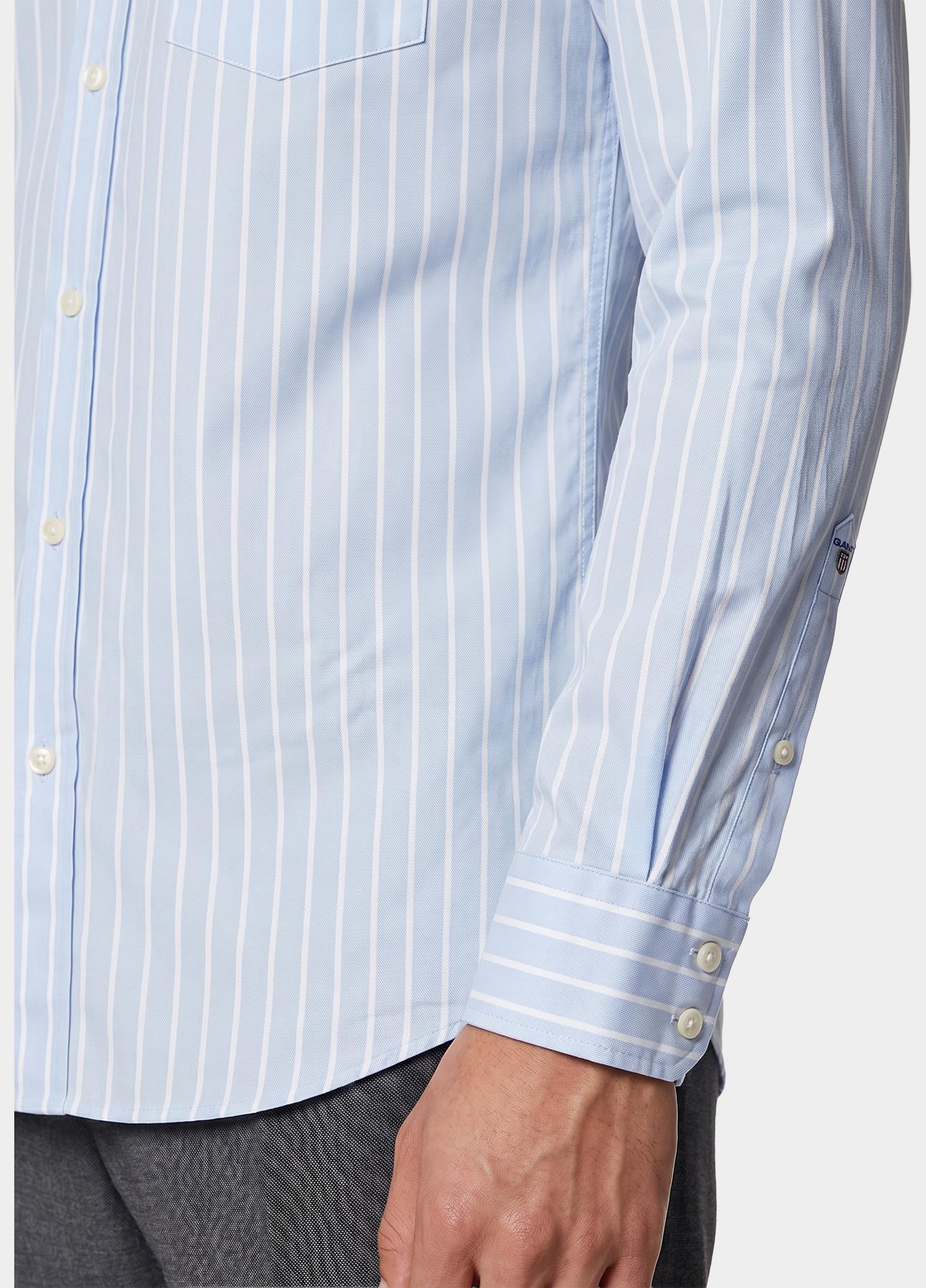 Gant Overhemd heren Blauw Klassiek poplin overhemd met 3262031/455