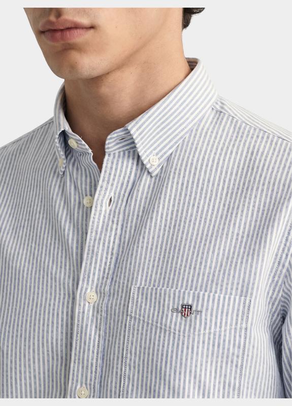 Gant Overhemd heren Blauw Klassiek Oxford-overoverhemd 3000230/436