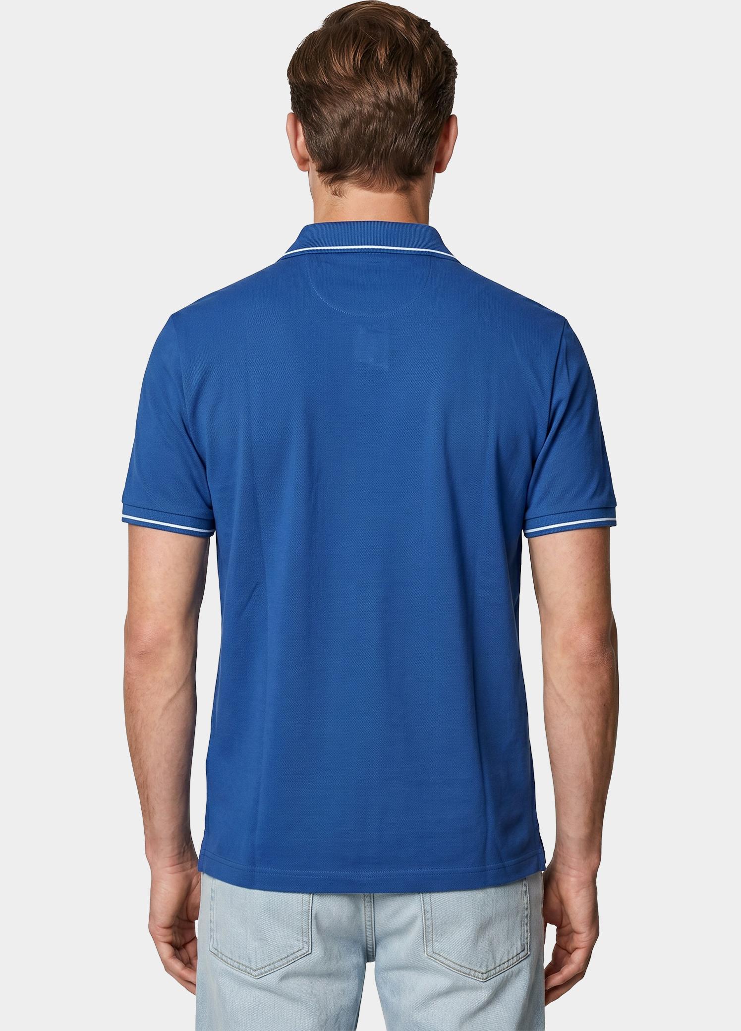 Gant Polo heren Blauw Tipped Piqué Polo Shirt 2062034/407