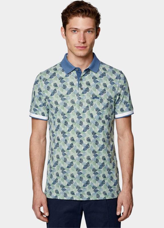Baileys Polo heren Groen Poloshirt 2-tone Pique, all o 615229/72
