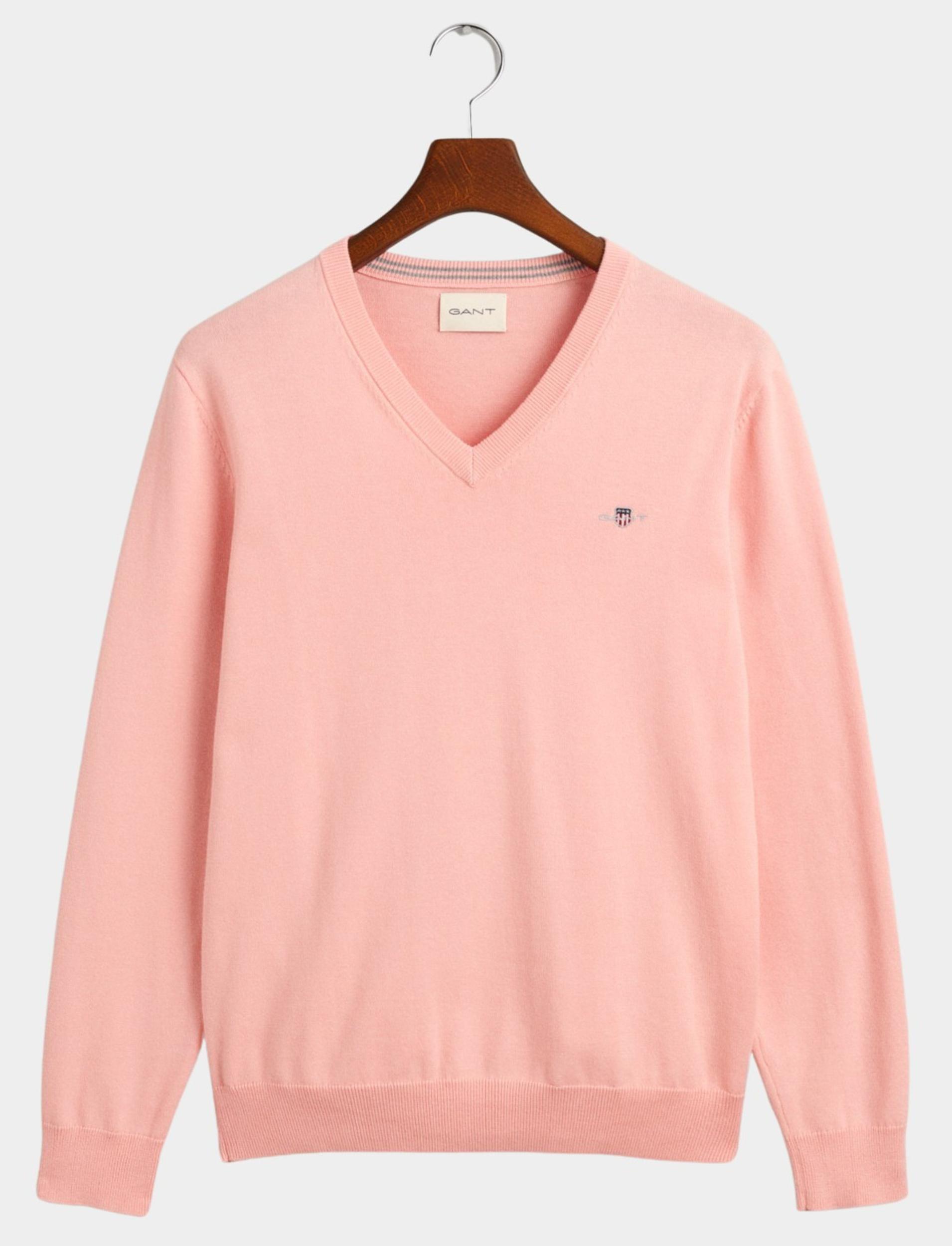 Gant Pullover Roze Classic Cotton V-Neck 8030562/671