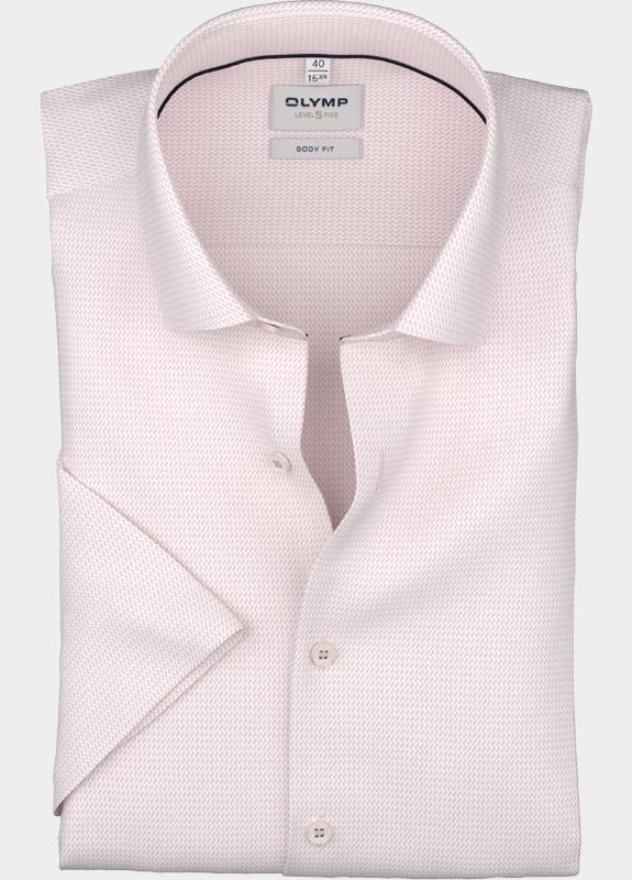 Olymp Zakelijk hemd korte mouw Roze Level Five 202212/30