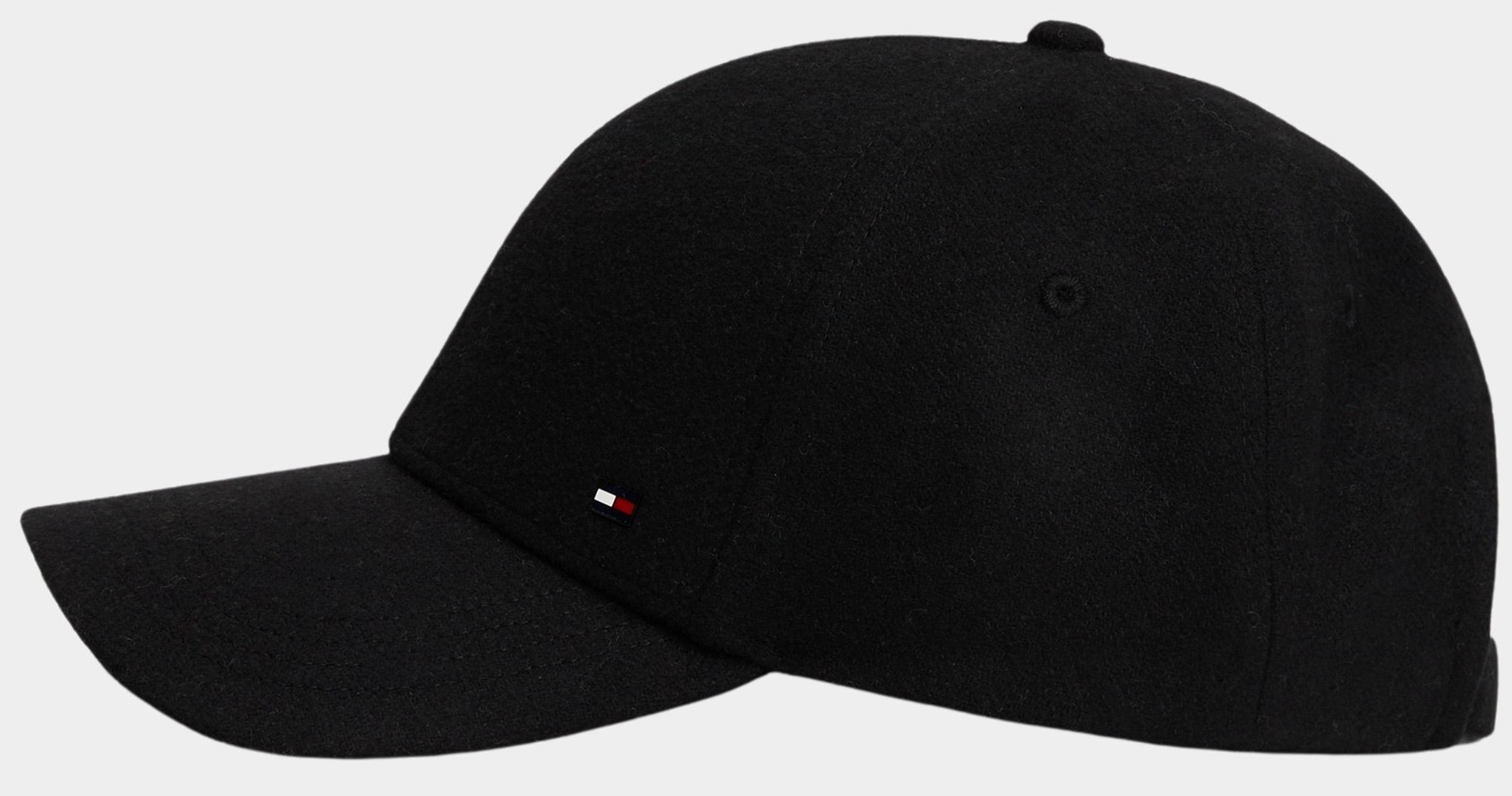 Tommy Hilfiger Cap Zwart TH RWB 6 PANEL MELTON CAP AM0AM13584/BDS