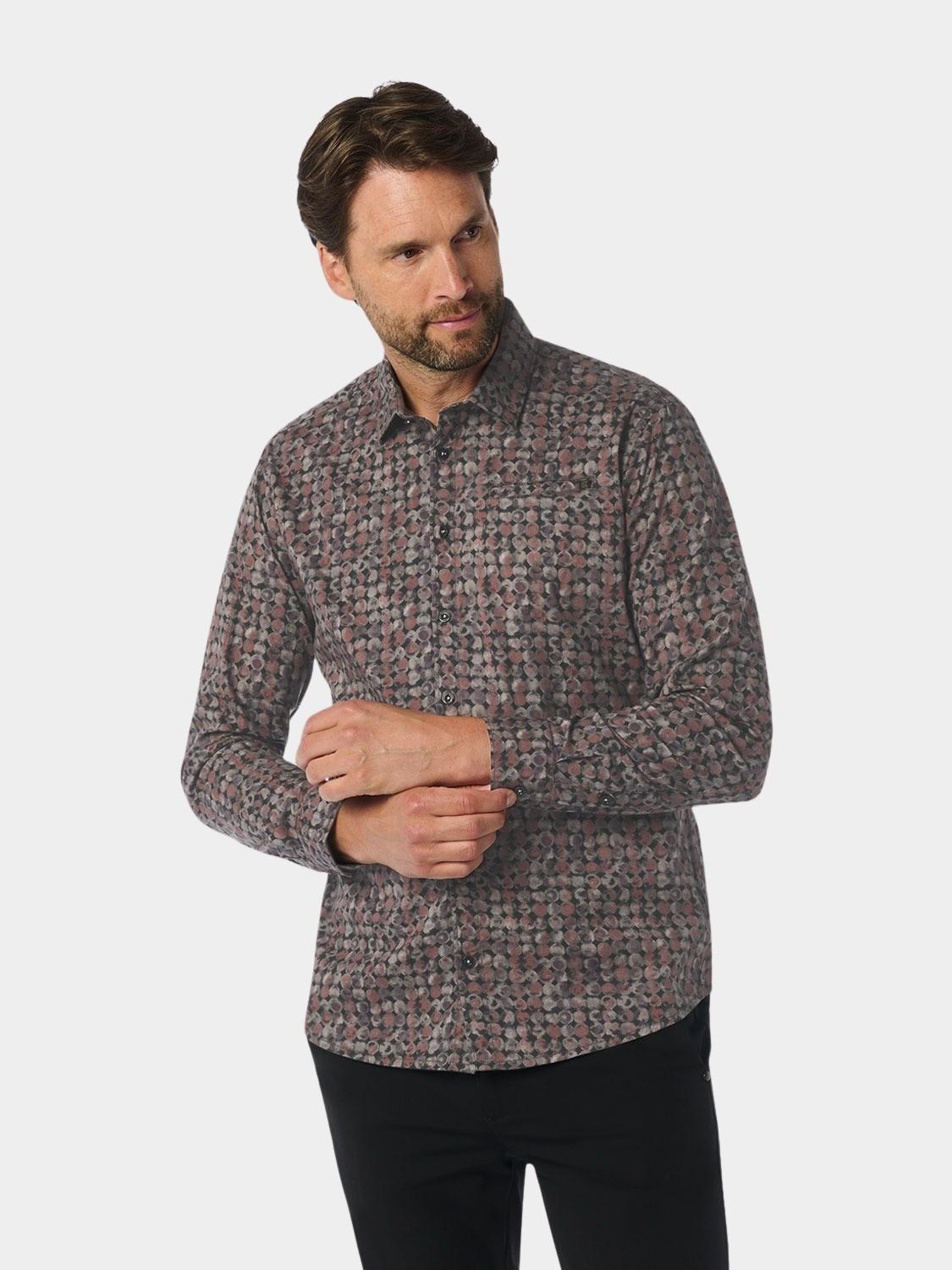No Excess Casual hemd lange mouw Rood  25450840/092