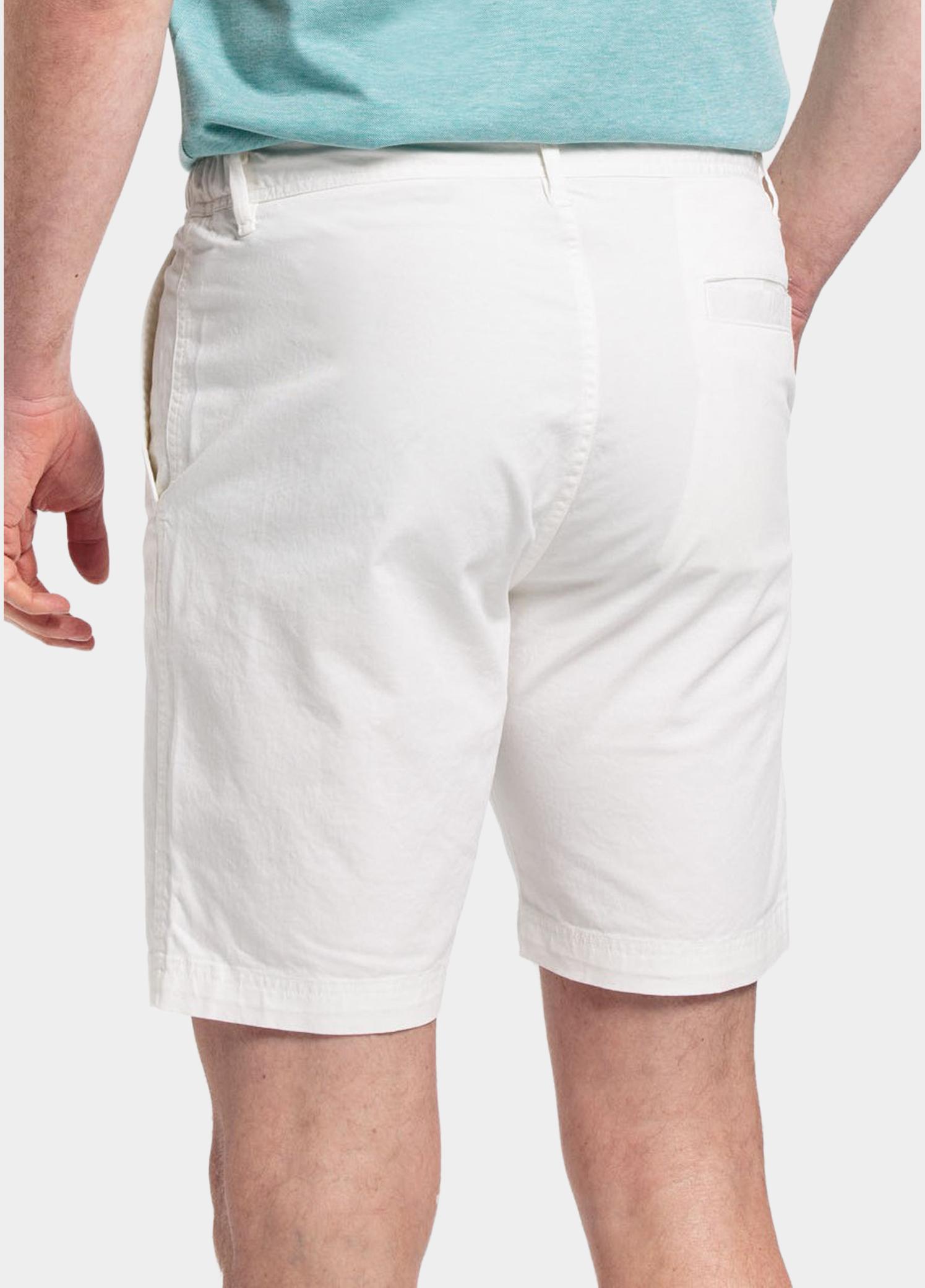 Giordano Korte Broek heren Wit Porter Short (elastic in wais 411117/10