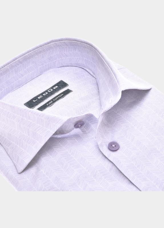 Ledub Business hemd lange mouw Paars  0142450/720-000-000