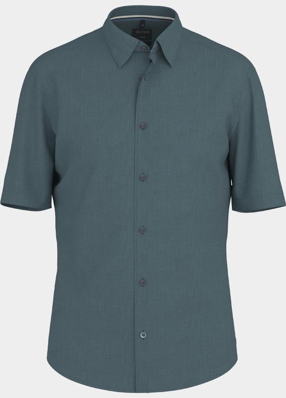 Olymp overhemd korte mouw heren Blauw Casual 404012/19