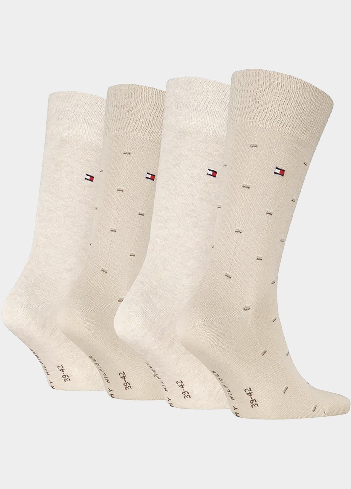 Tommy Hilfiger Sokken heren Beige TH Men Sock 4P Micro Pattern 701241387/001