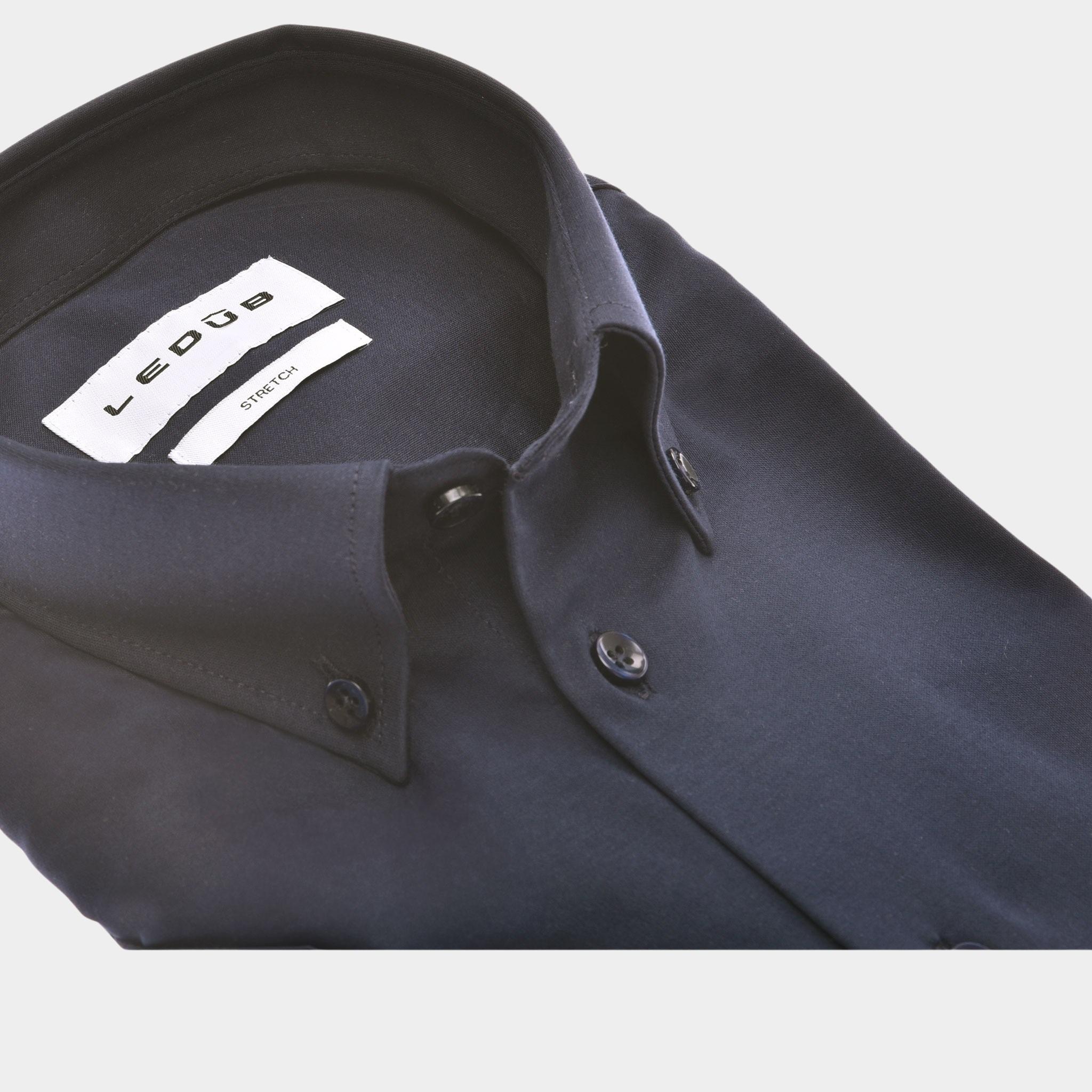 Ledub Business hemd korte mouw Blauw MFN0 0328019/180-000-000