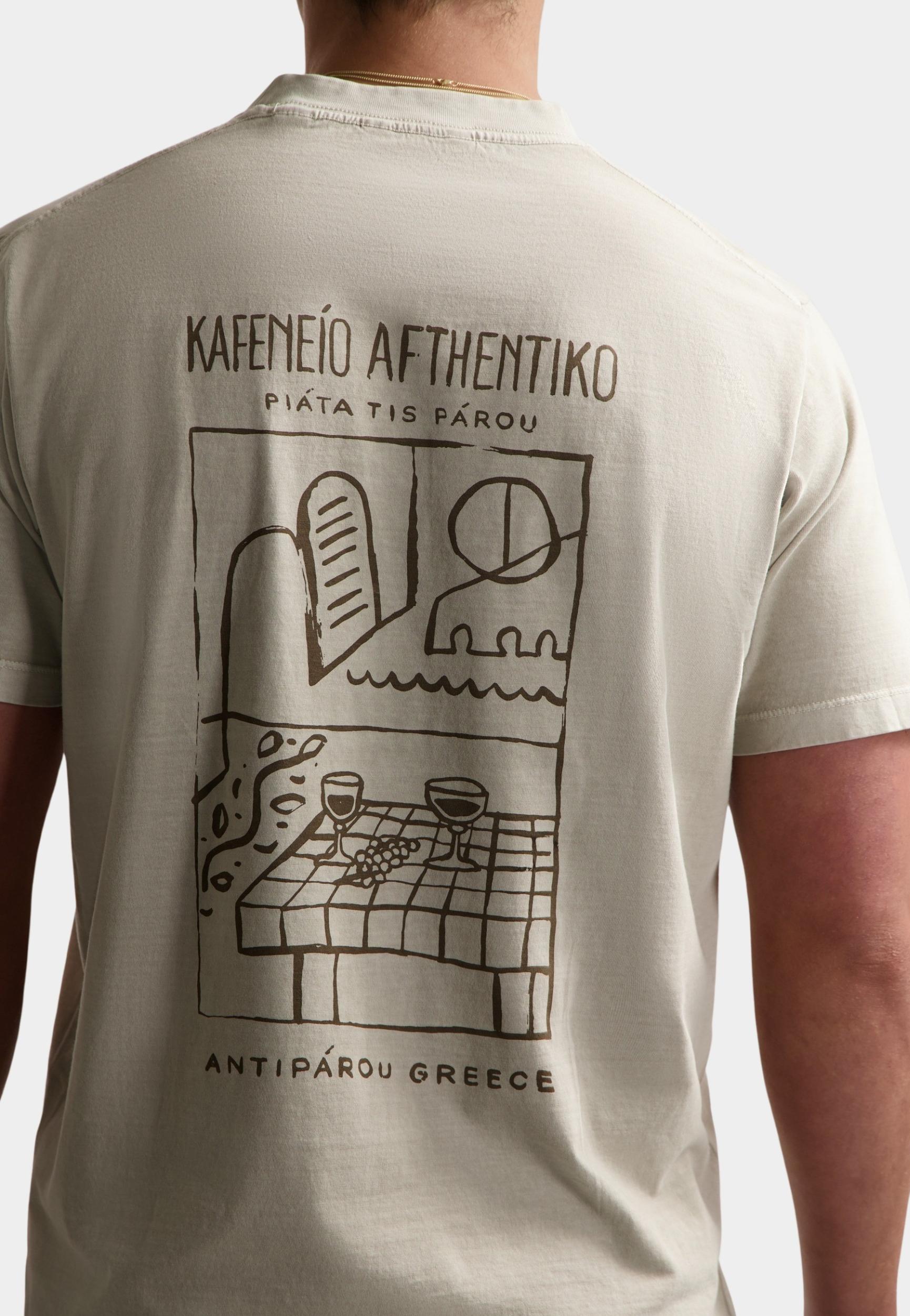 Dstrezzed T-shirt korte mouw Beige Nickolas Graphic Tee 203054/213