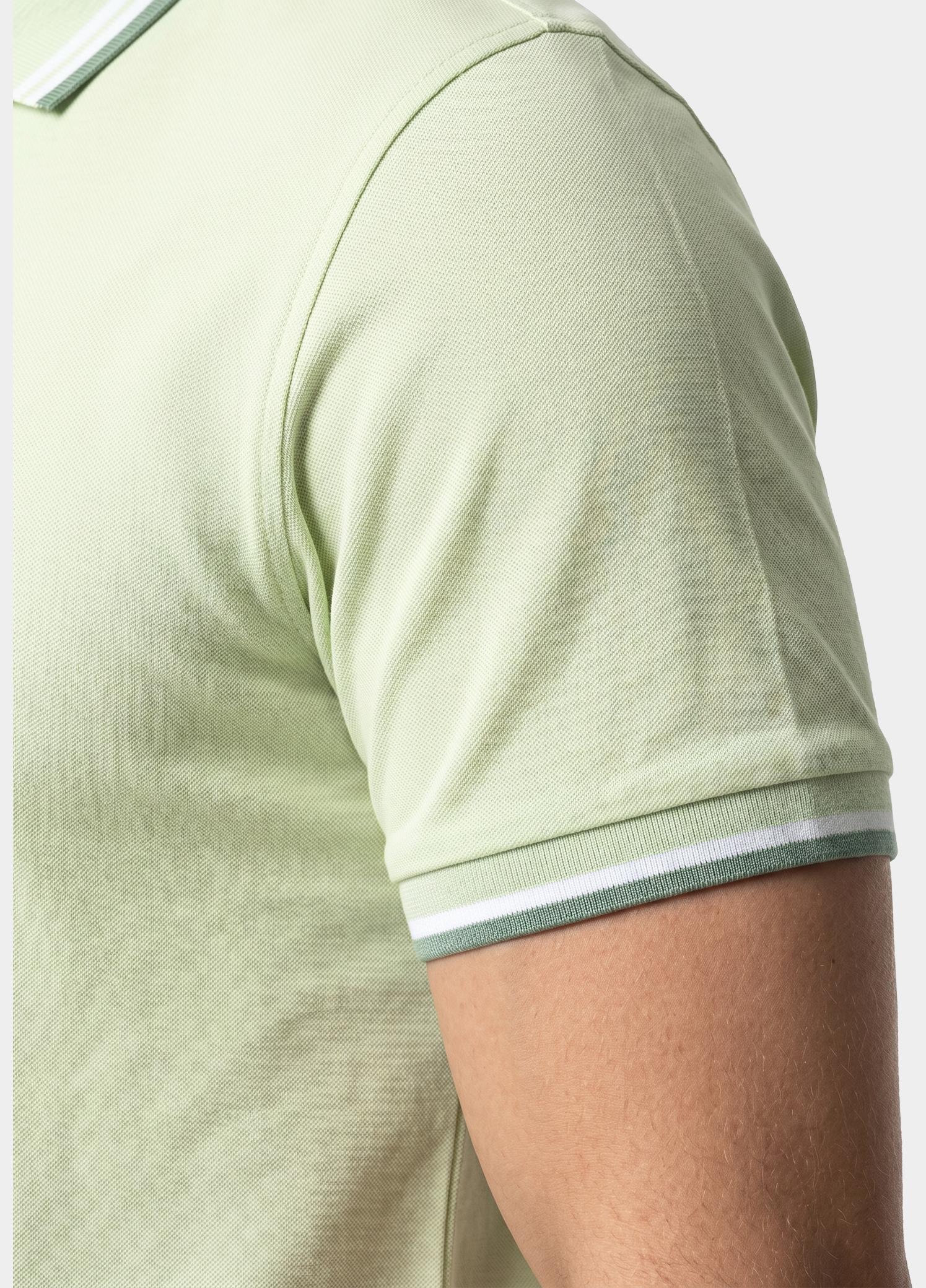 Scotland Blue Polo heren Groen Brick Polo Plain Contrast Col SPE25108BR06SB/311 pistachio