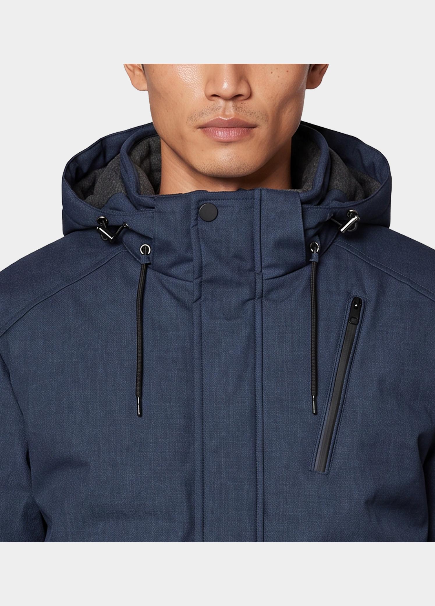 Donders 1860 Winterjas heren Blauw Textile Jacket 22055/751