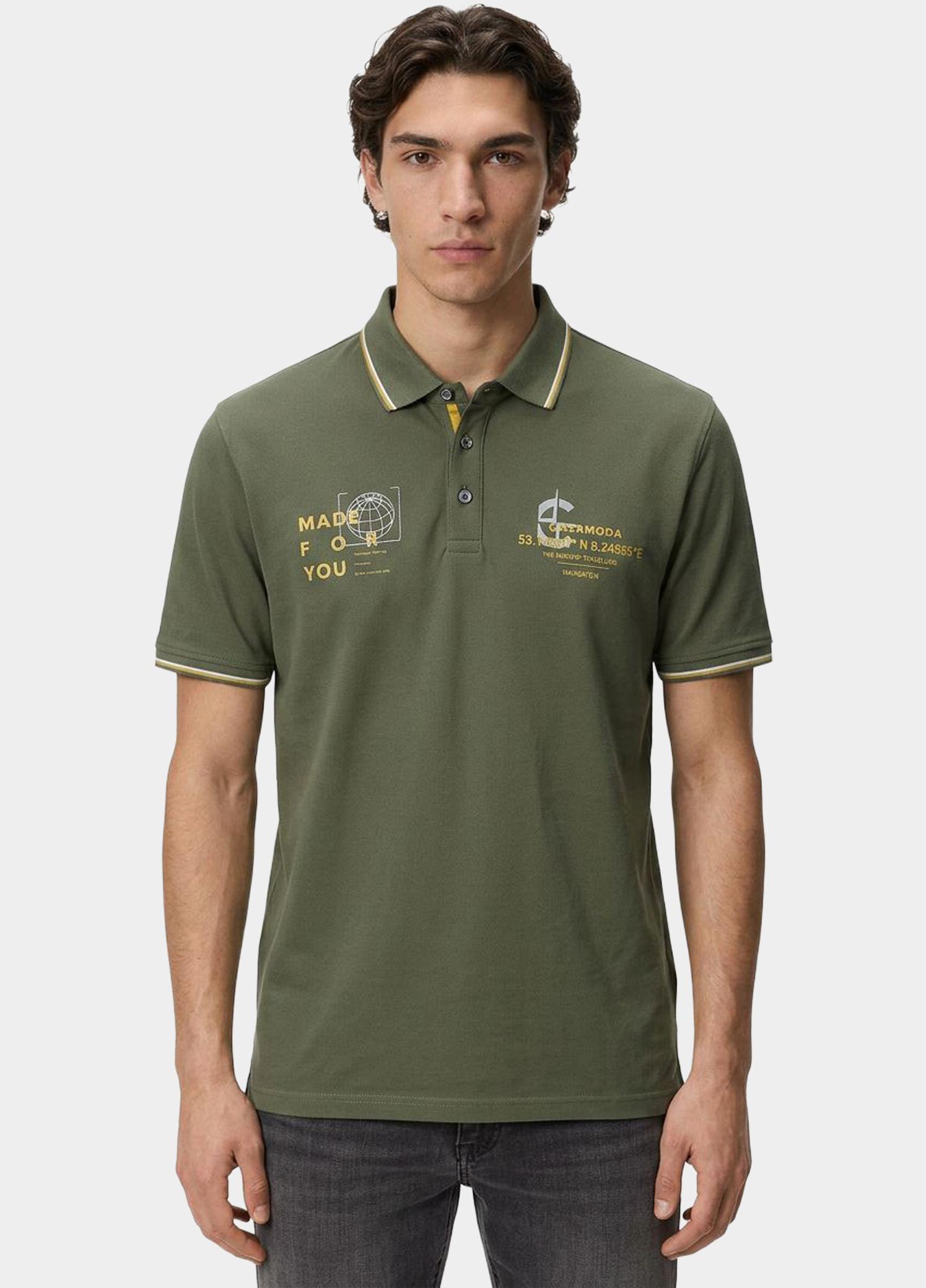 Casamoda Polo korte mouw Groen Polo 1/2 126320081/303