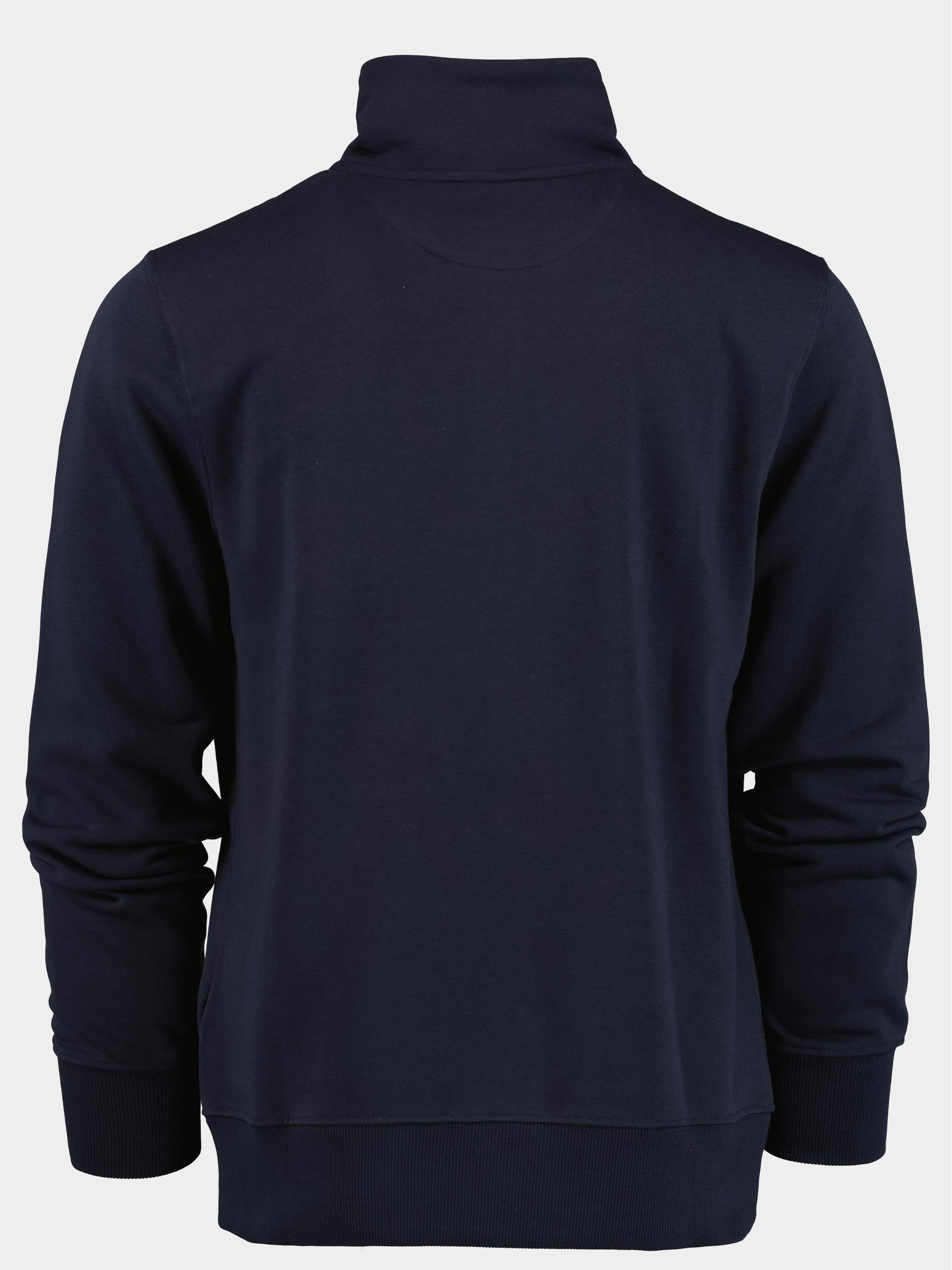 Gant Sweater Blauw reg shield half zip sweat 2008005/433