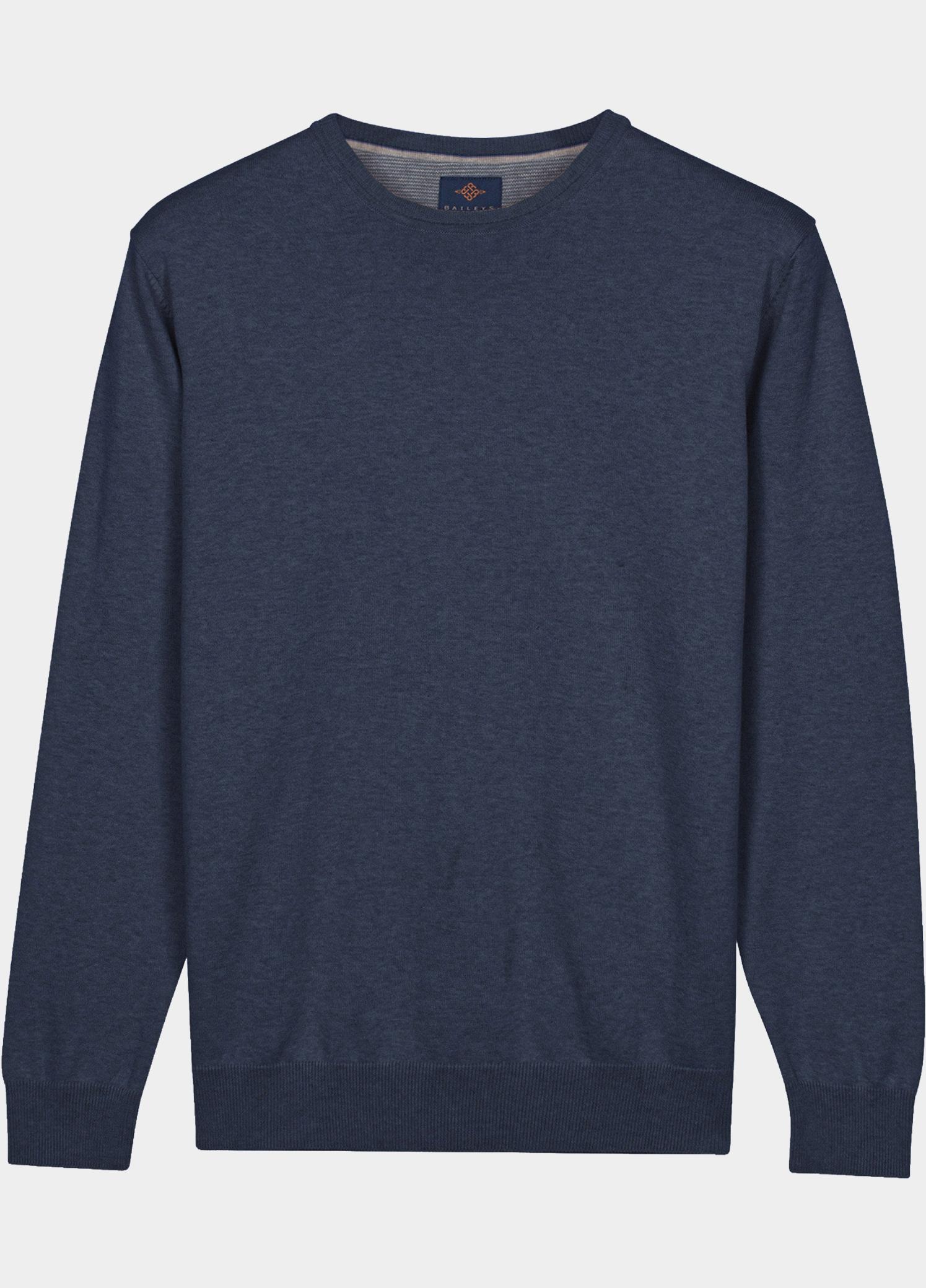 Baileys Pullover Blauw Crew Neck Pullover  with low NOS8200/675