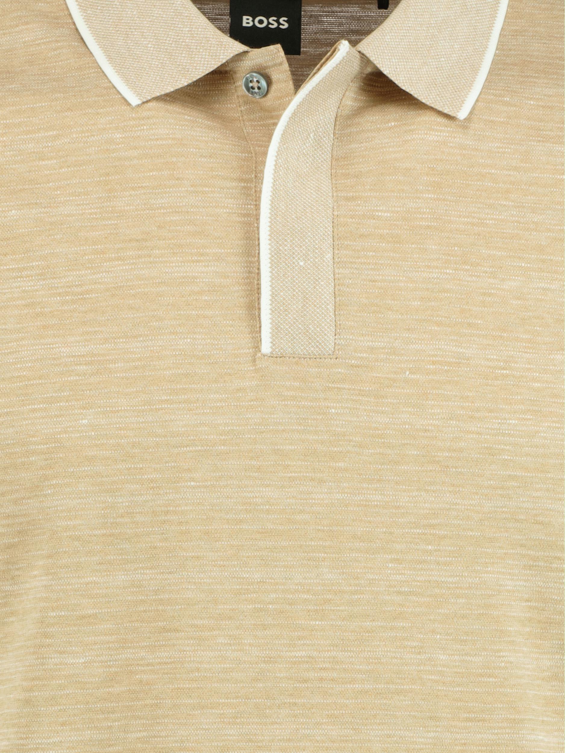 BOSS Black Polo korte mouw Beige Phillipson 166 10243127 01 50471727/275