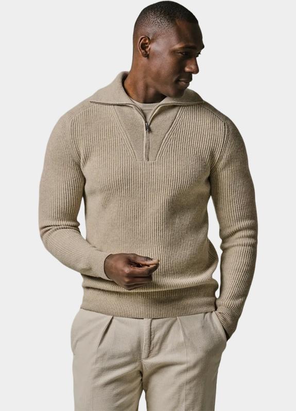 Profuomo Half Zip Beige  PPWJ30025/B