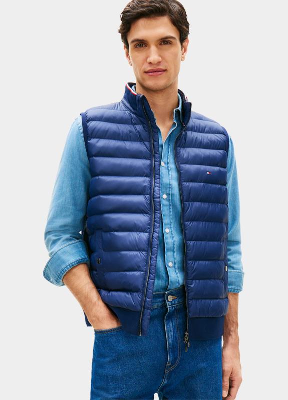 Tommy Hilfiger Bodywarmer heren Blauw MIX MEDIA ESS RWB VEST MW0MW41441/DCC