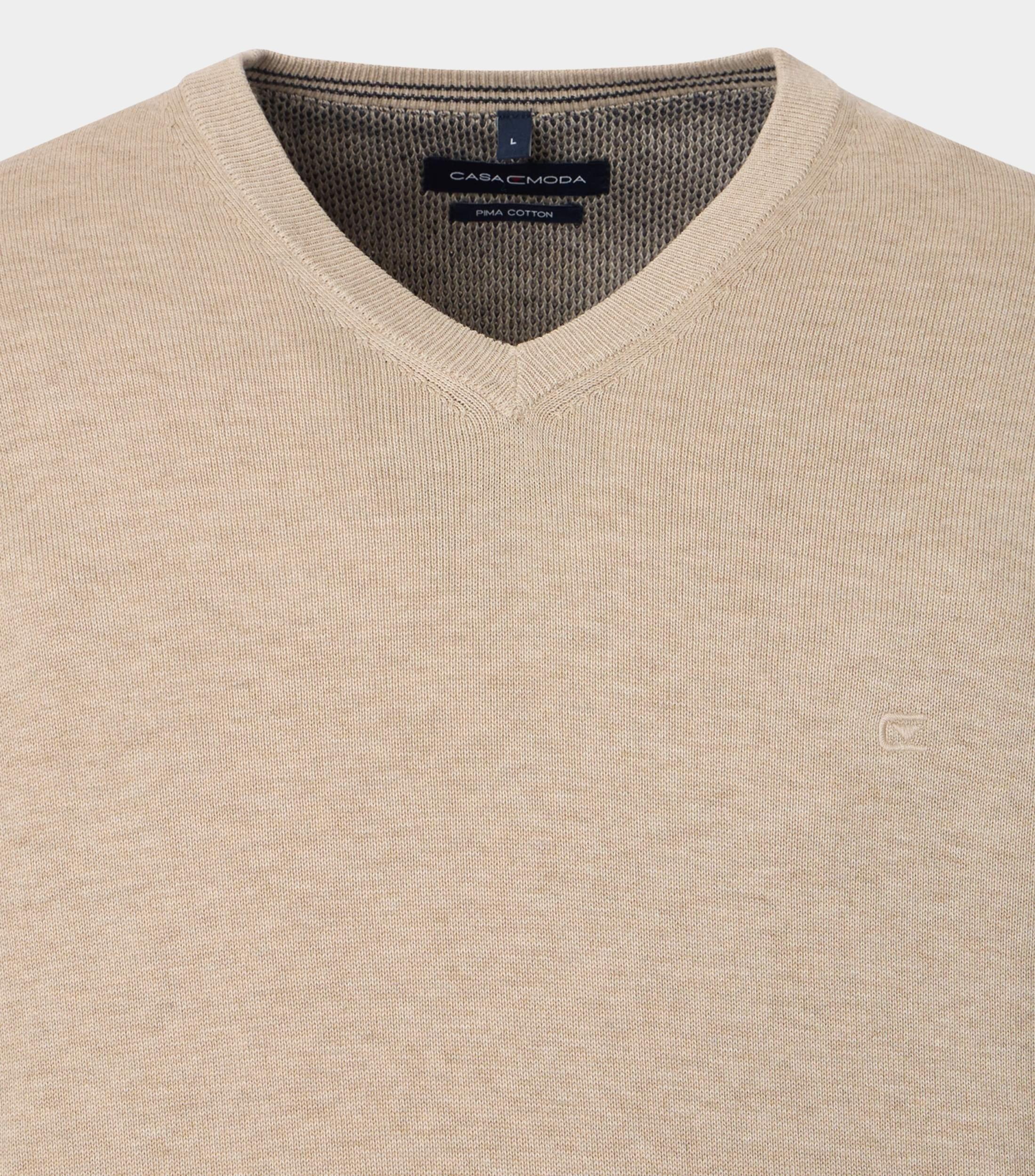 Casamoda Pullover Beige V-Neck 004430/657