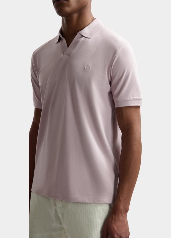 Dstrezzed Polo korte mouw Paars Bowie V-Neck Polo 240022/462