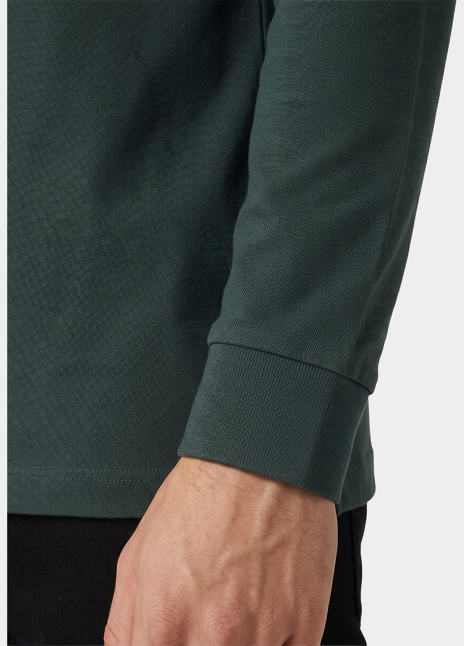 BOSS Black Polo lange mouwen heren Groen Pado 30 10241542 01 50468392/348