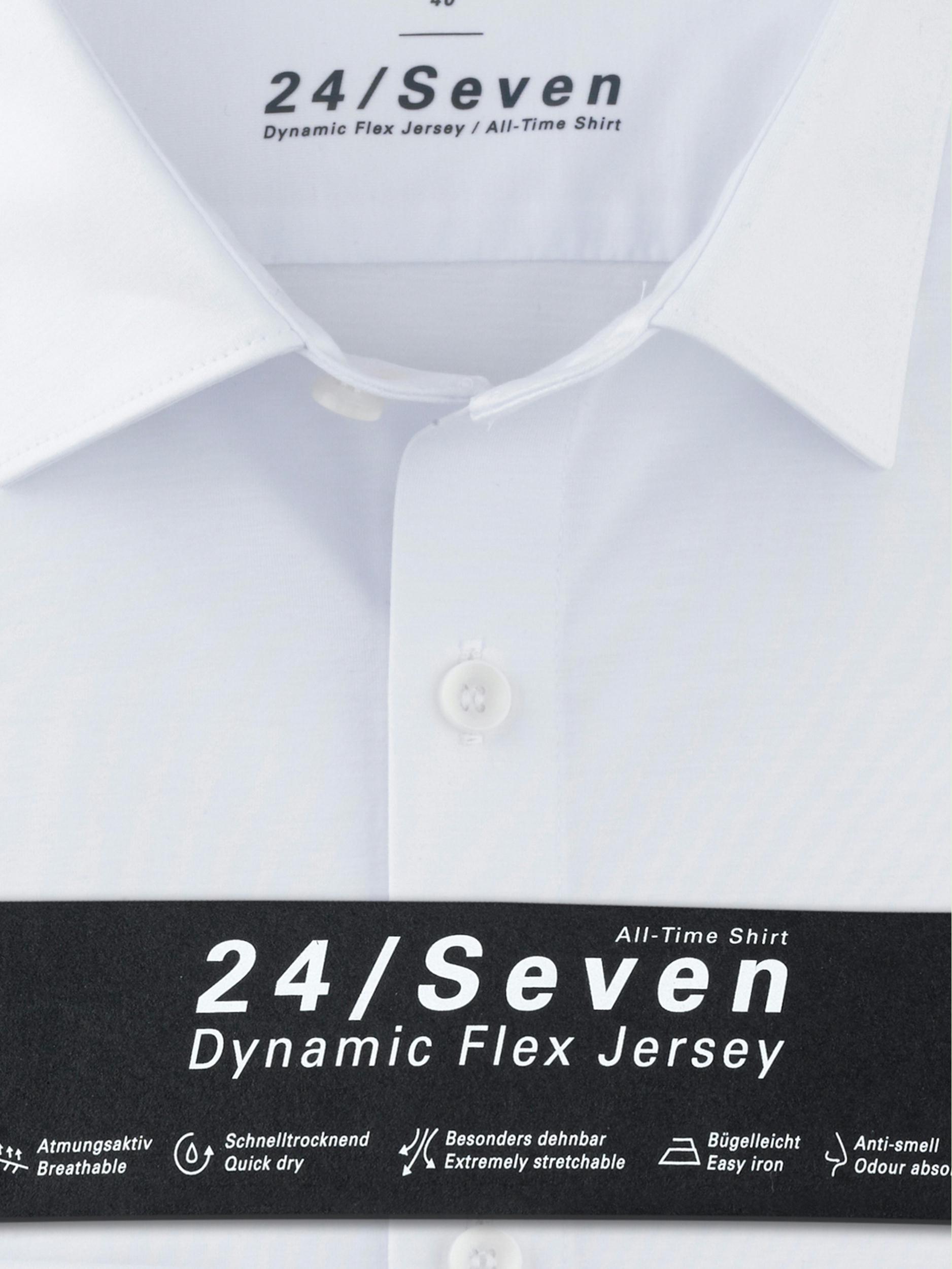 Olymp Business hemd lange mouw Wit extra slim fit van jersey 250374/00