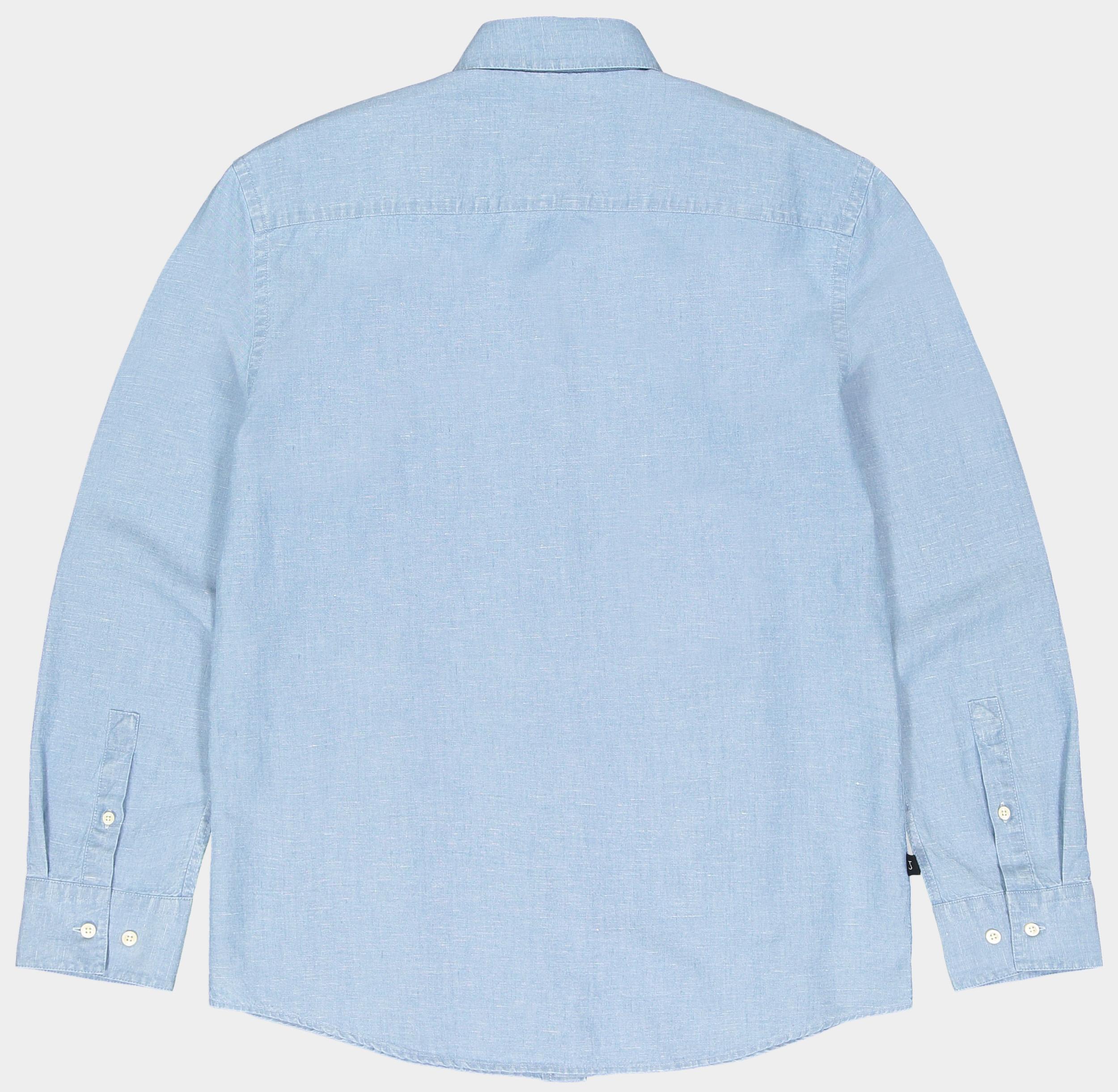 Butcher of Blue Casual hemd lange mouw Blauw Aidan Chambray Shirt M2514035/836