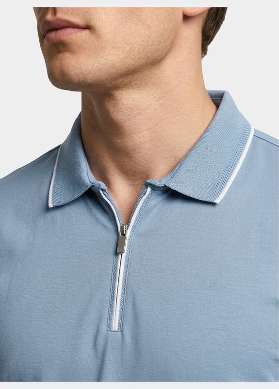 Bos Polo heren Blauw  25016/L. Blue