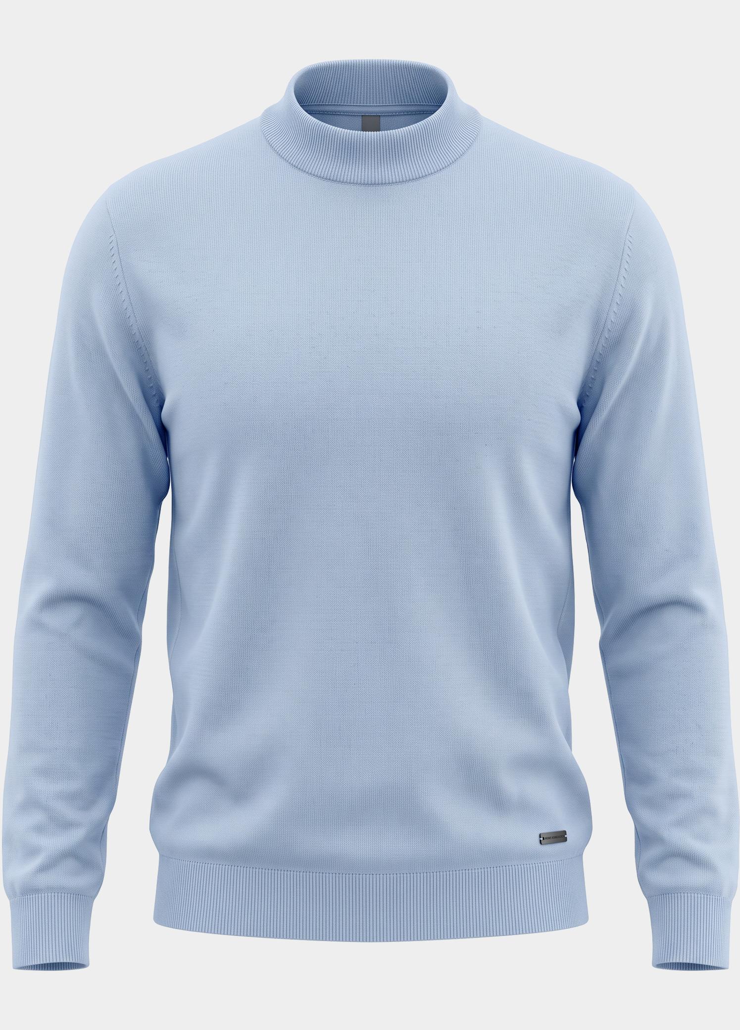 Born With Appetite Turtle neck Blauw Berry Pullover Mockneck Merin BWA00005BE35/4003
