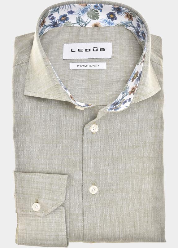 Ledub Business hemd lange mouw Groen  0702060/520-150-000