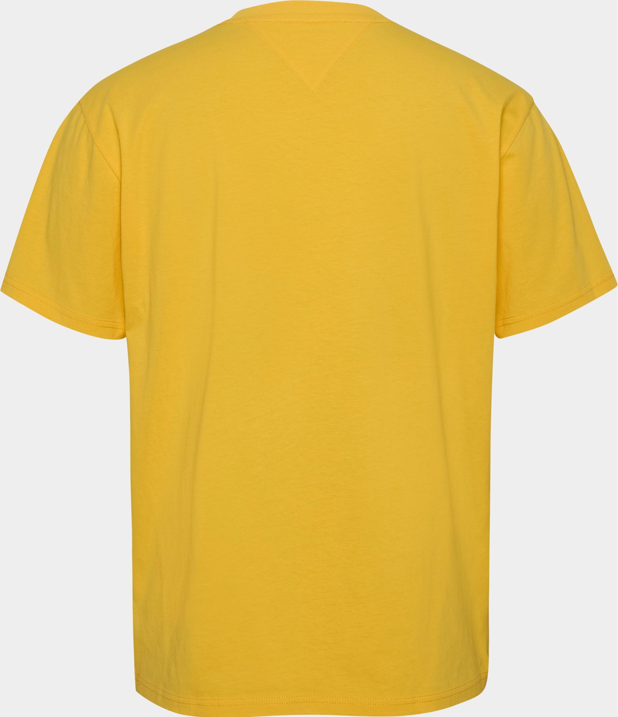 Tommy Jeans T-shirt korte mouw Geel TJM CLSC linear chest tee DM0DM16878/ZGQ