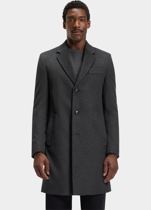 BOSS Black Wollen Jas Grijs H-Hyde-254 10273687 01 50549187/030