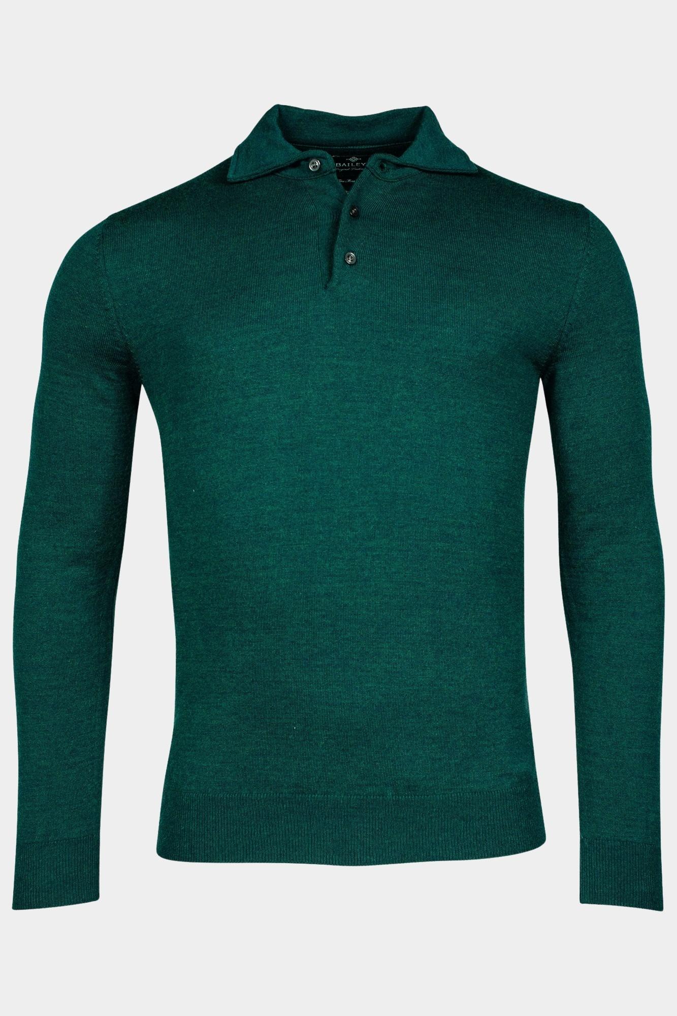 Baileys Polo lange mouw Groen Pullover Polo collar buttons 328323/79