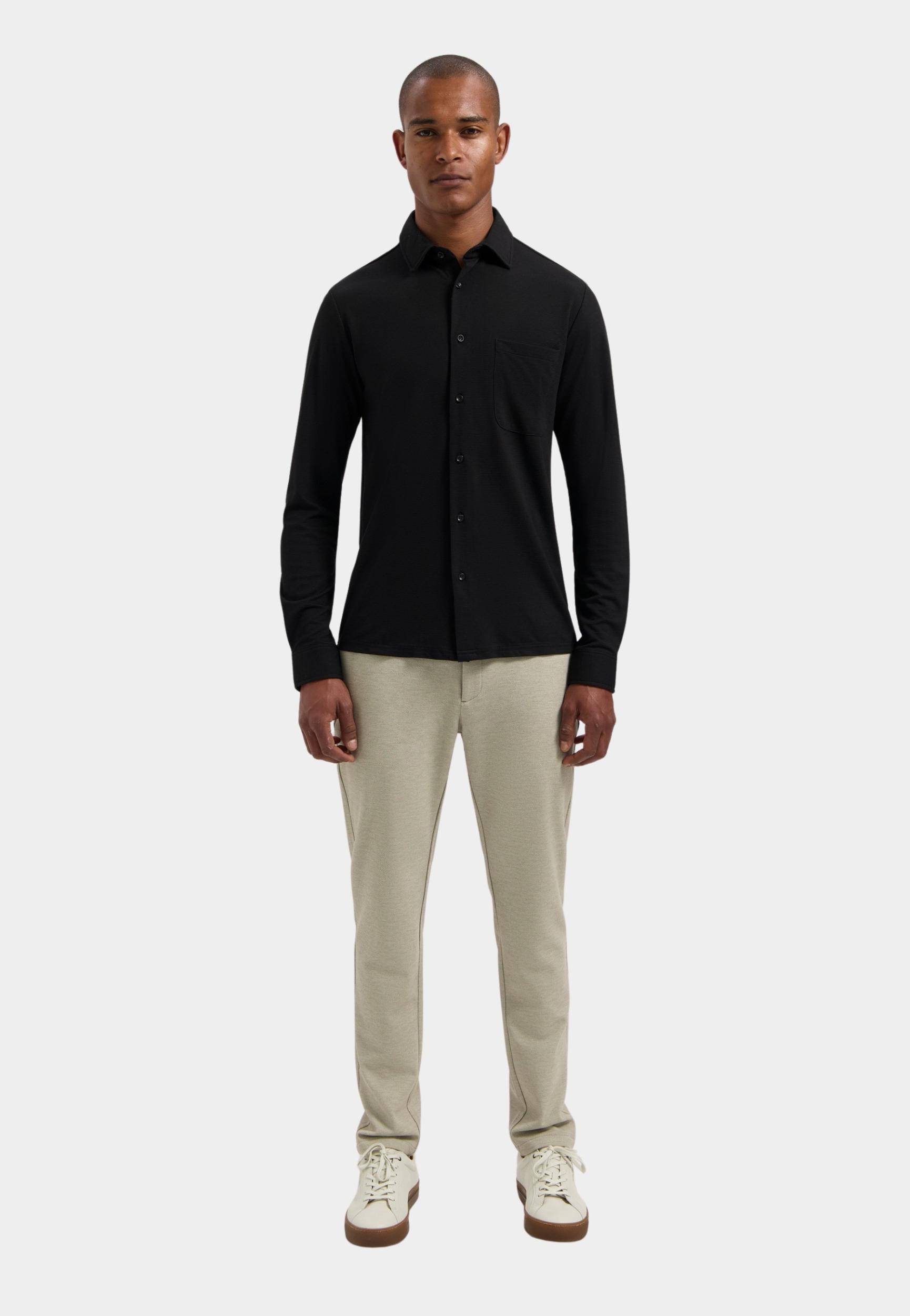Dstrezzed Casual hemd lange mouw Zwart DS_Fraser Shirt 303972/999