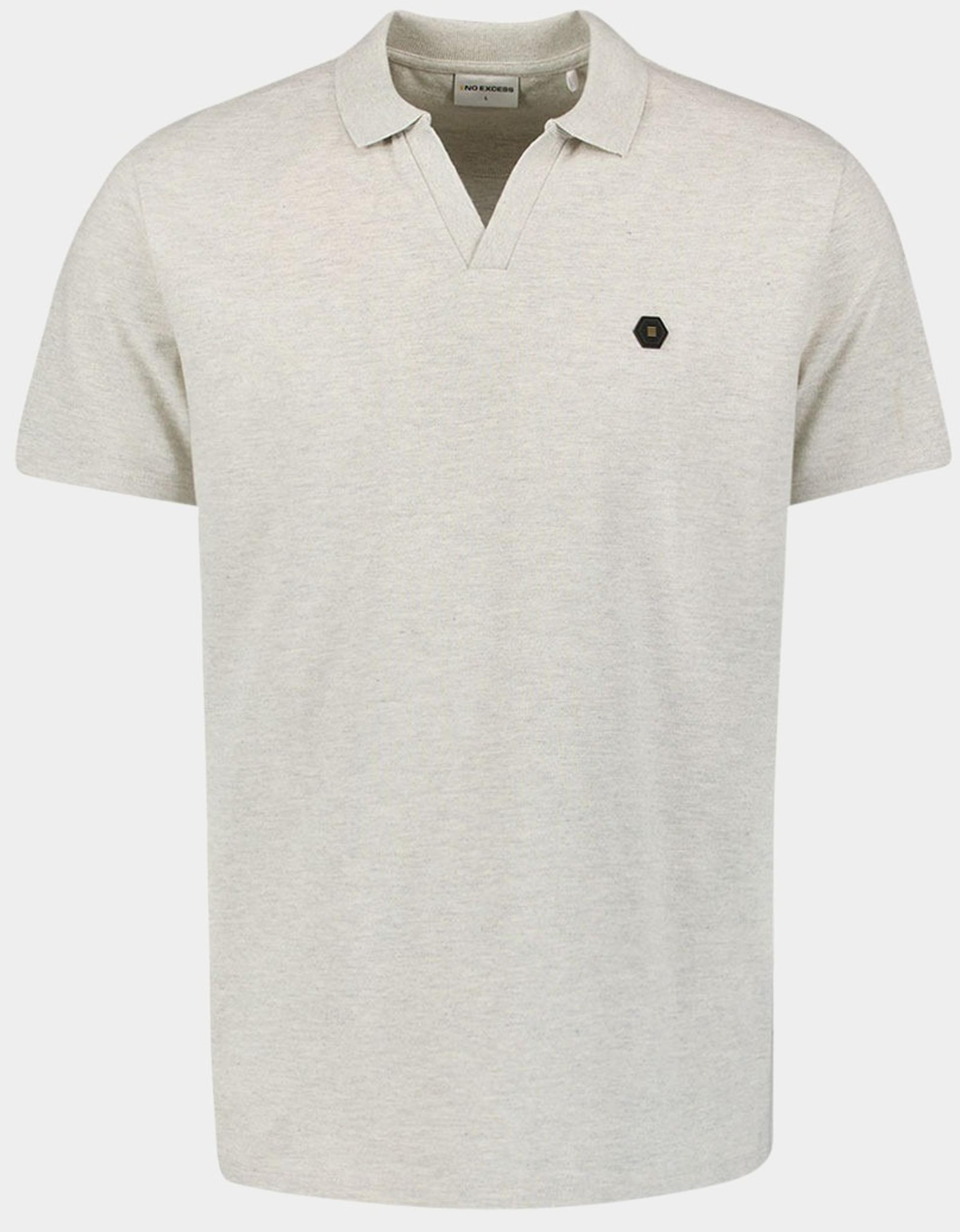 No Excess Polo korte mouw Wit Polo V Melange 27390262/013