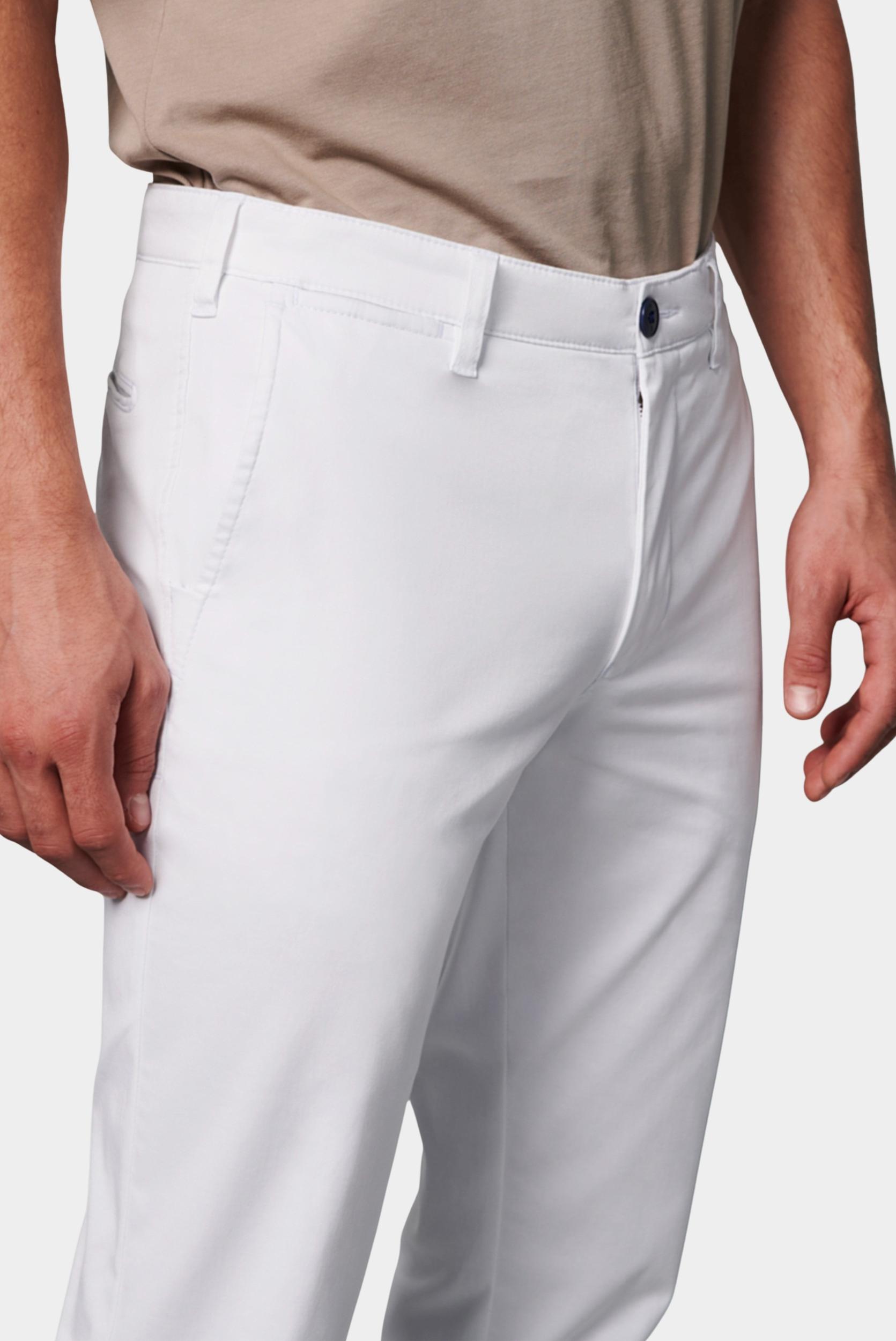 Meyer Katoenen Broek Wit CHINO Art.9-6001 3649600100/40