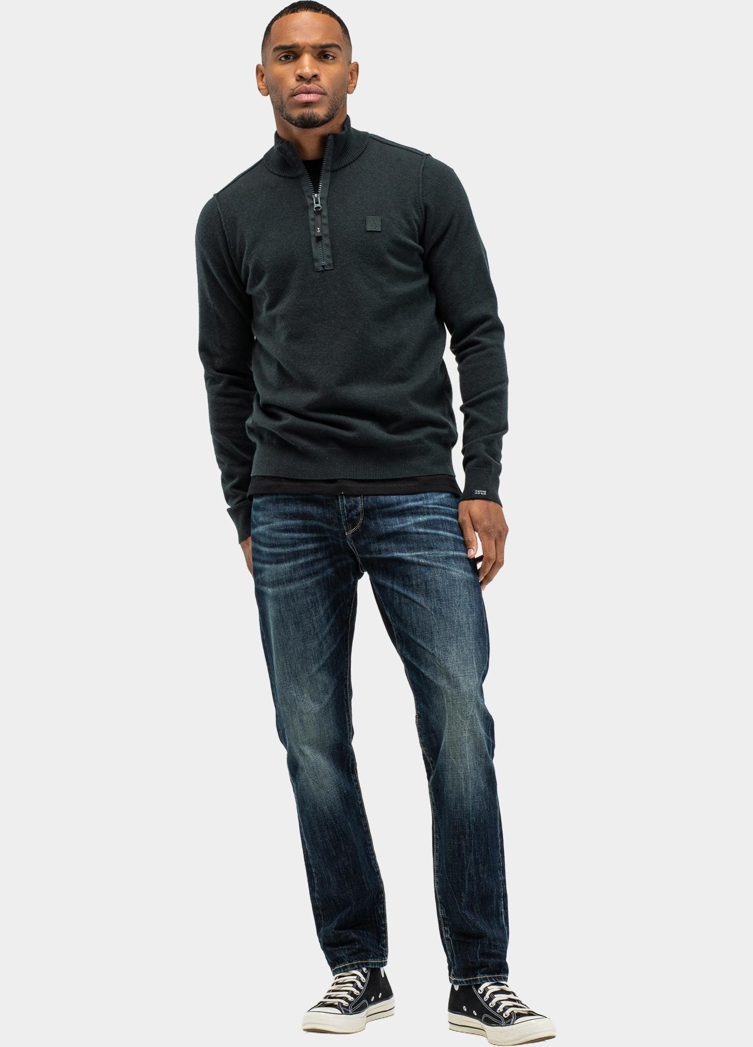 Butcher of Blue Half Zip Groen Clifden M2626100/754