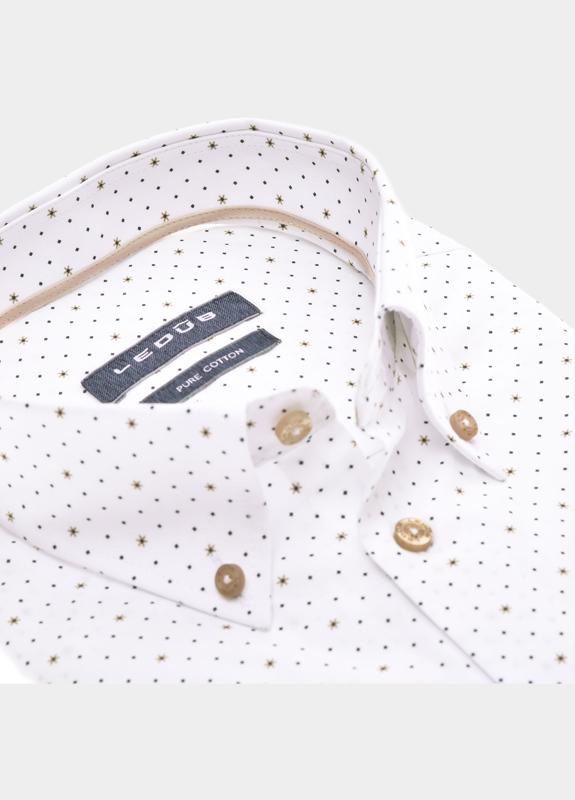 Ledub Business hemd korte mouw Wit  0701923/916-620-000