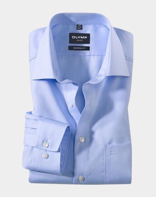 Olymp Business hemd lange mouw Blauw 0390/64 Hemden 039064/11