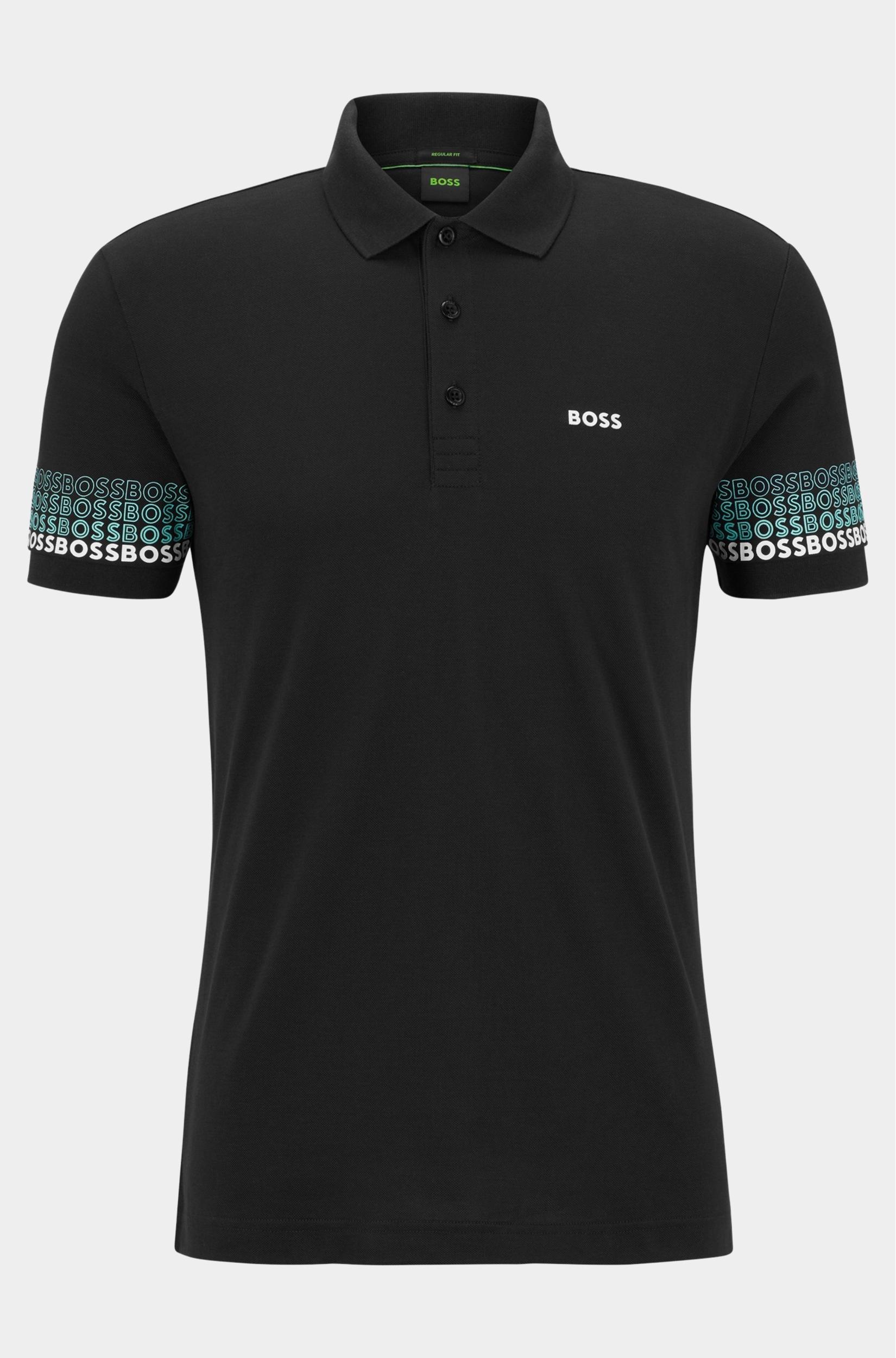 BOSS Green Polo korte mouw Blauw Paddy 2 10249264 01 50488293/402
