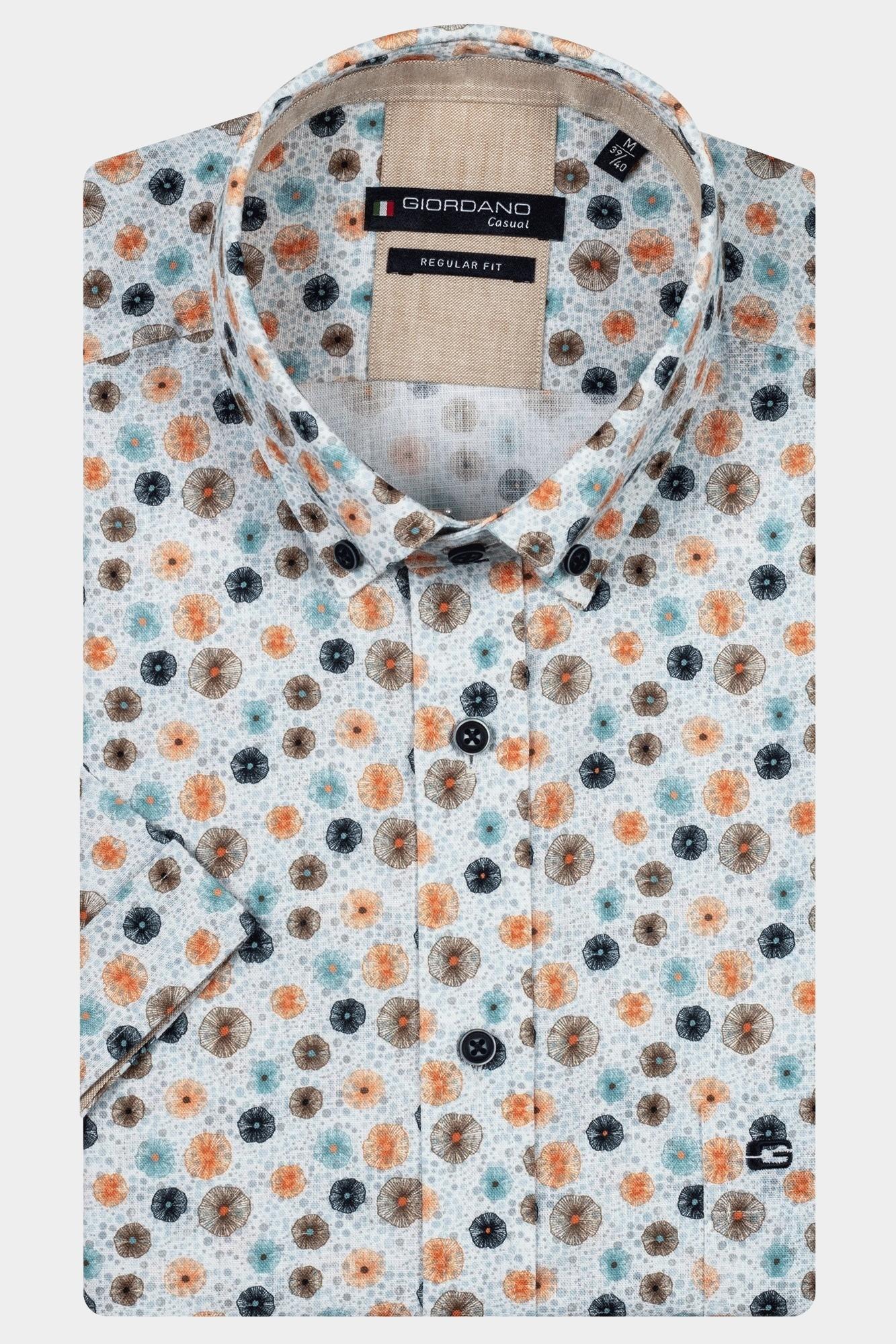 Giordano Casual hemd korte mouw Roze League short sleeve button do 516015/25