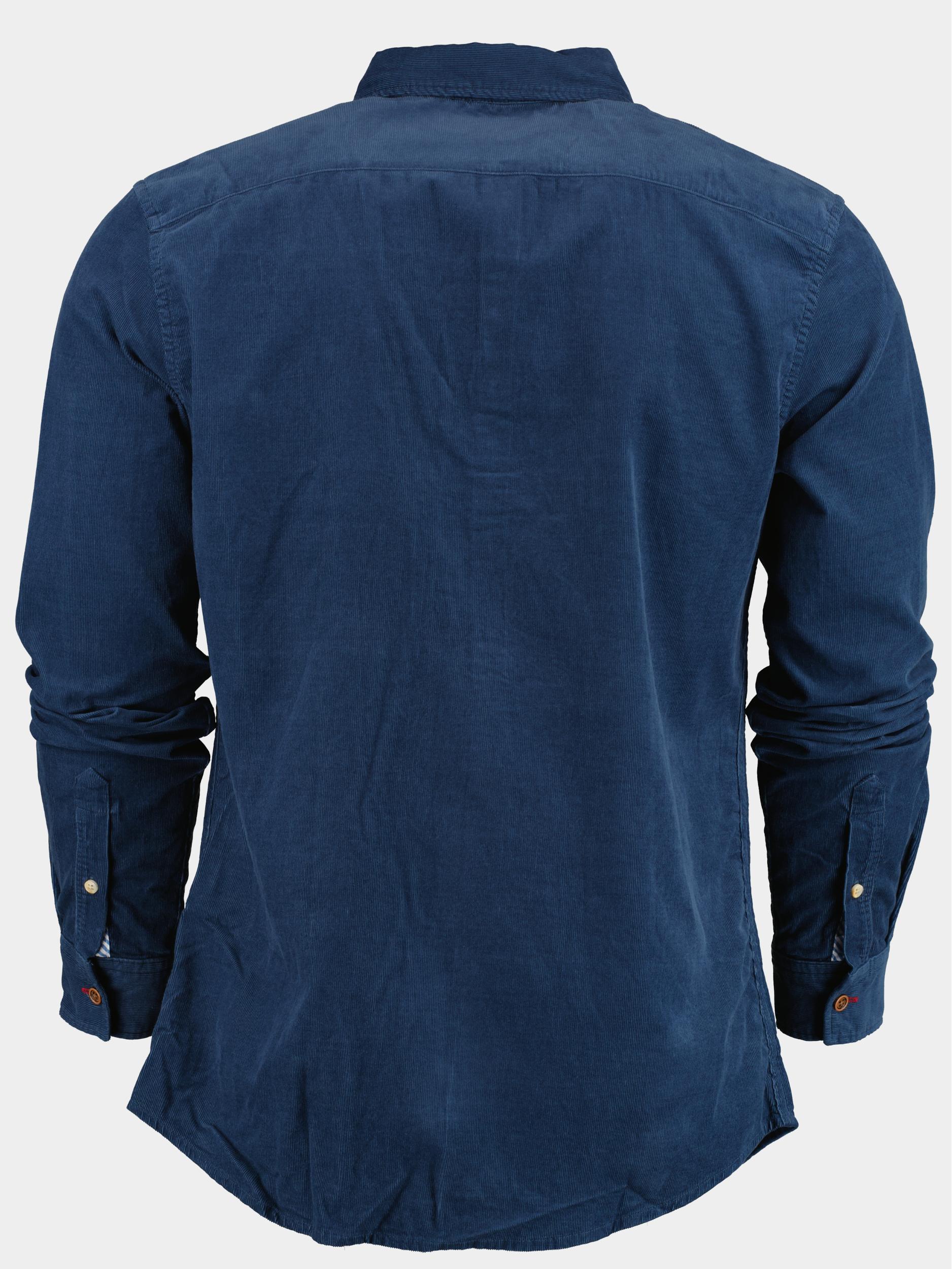 Scotch & Soda Casual hemd lange mouw Blauw Fine corduroy shirt - slim fit 173080/0807