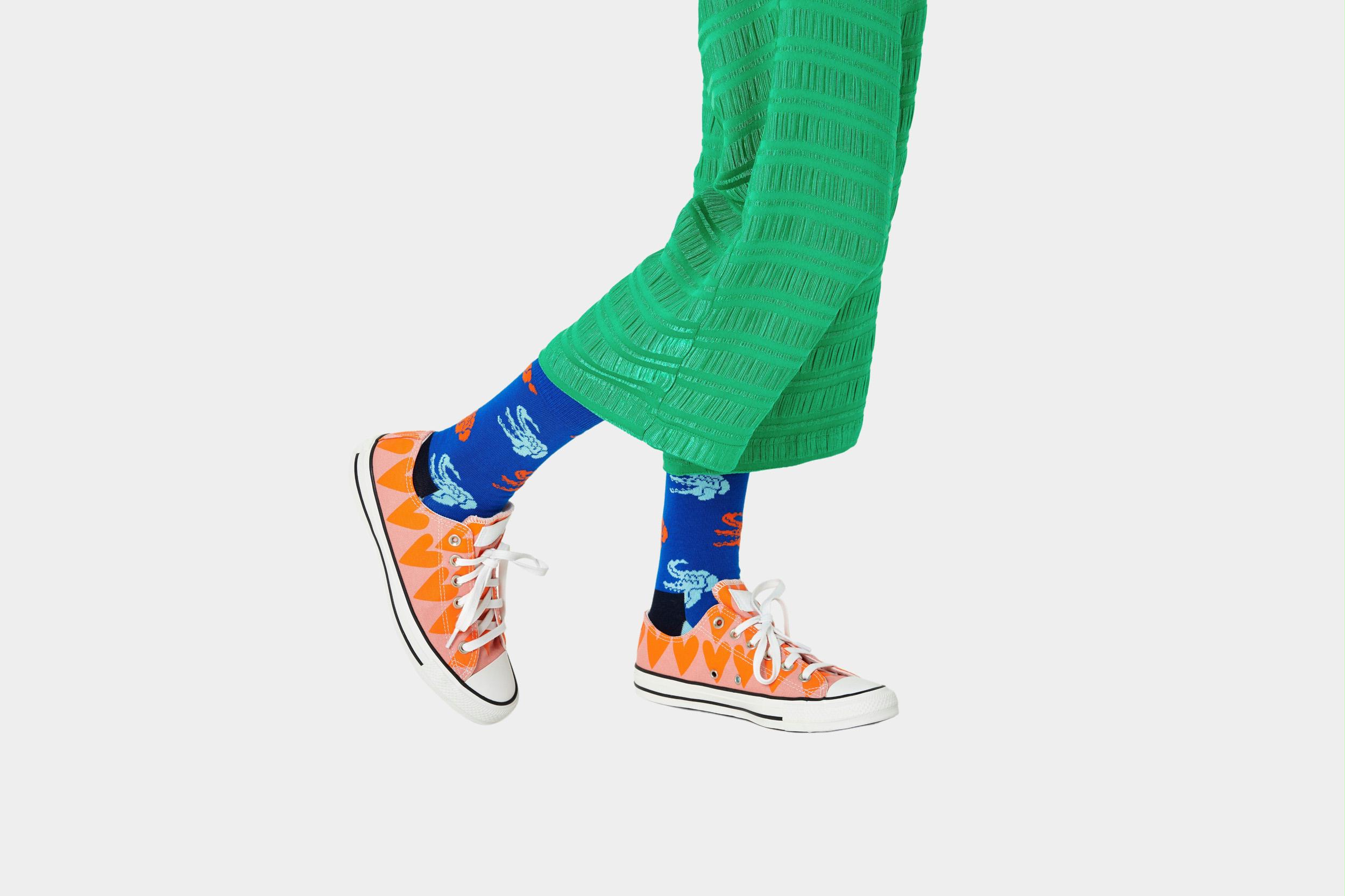 Happy Socks Sokken Blauw Crocodile COD01/6300