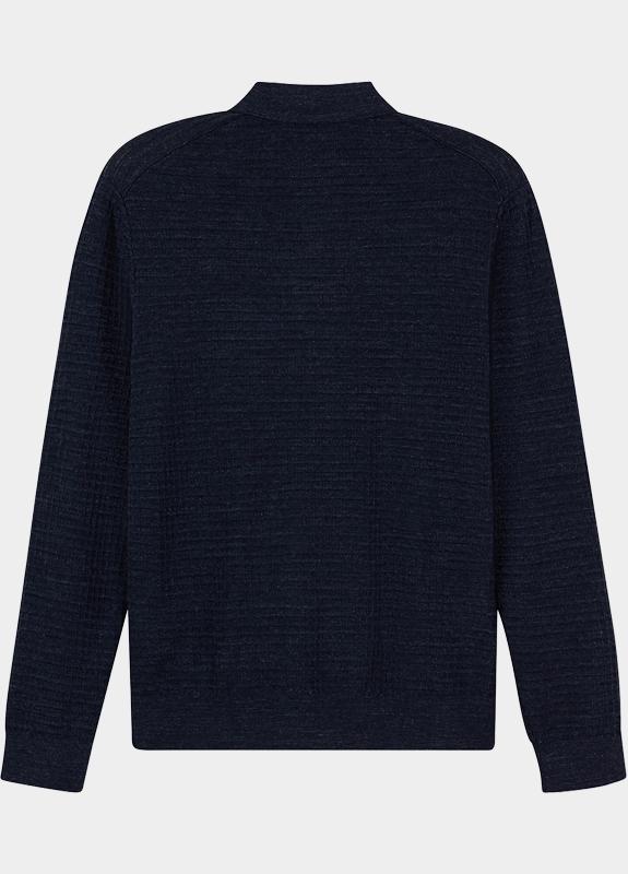 Olymp Polo lange mouwen heren Blauw  532584/18