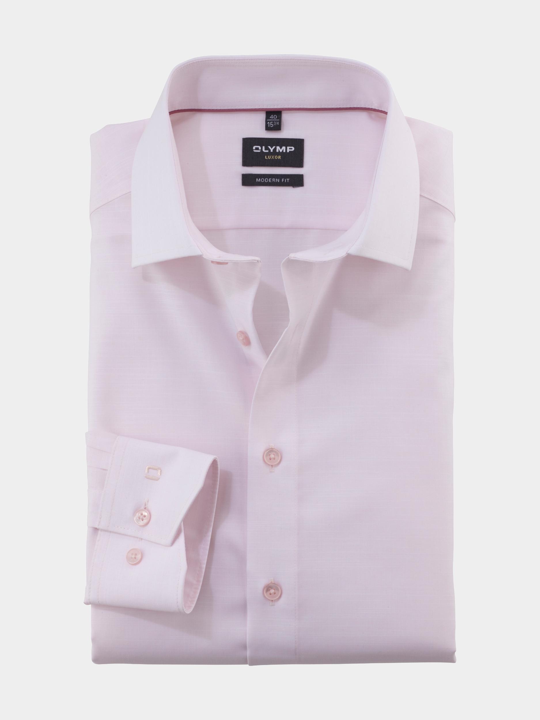 Olymp Business hemd lange mouw Roze Luxor 124454/31