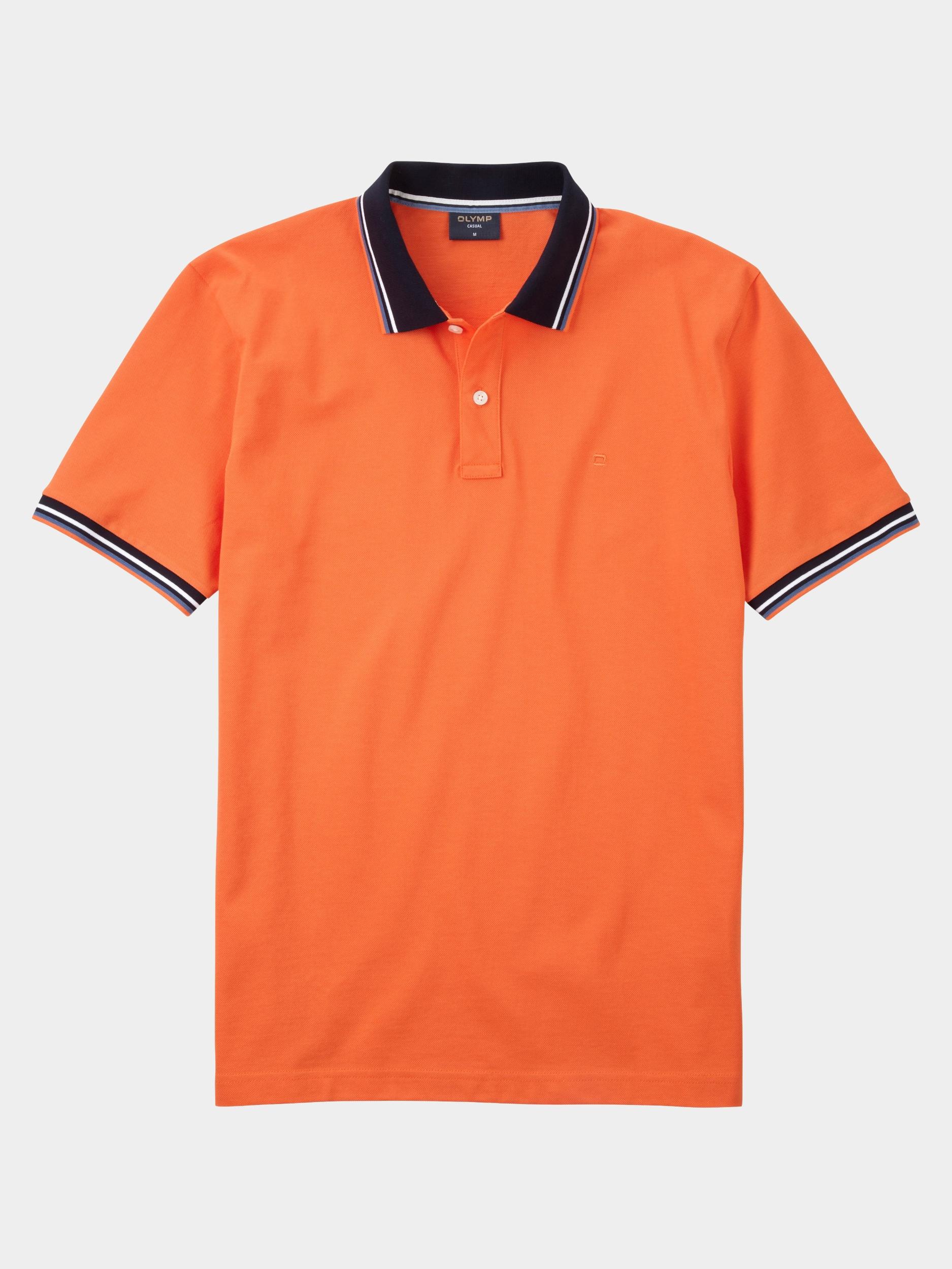 Olymp Polo korte mouw Oranje Polo PiquÃ© solid 541152/91