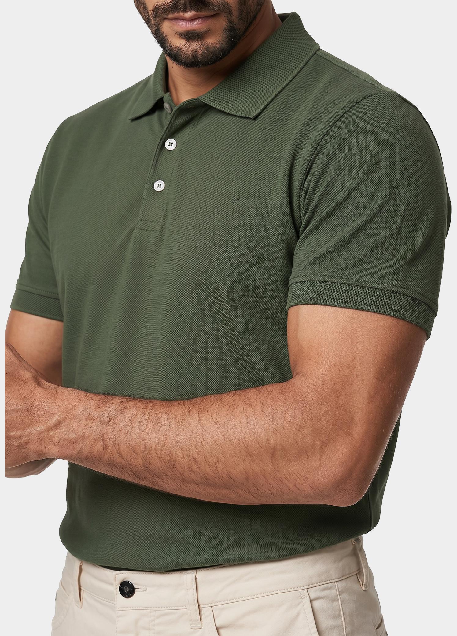 Scotland Blue Polo heren Groen Boris Polo SPE25108BO40SB/367 olive night