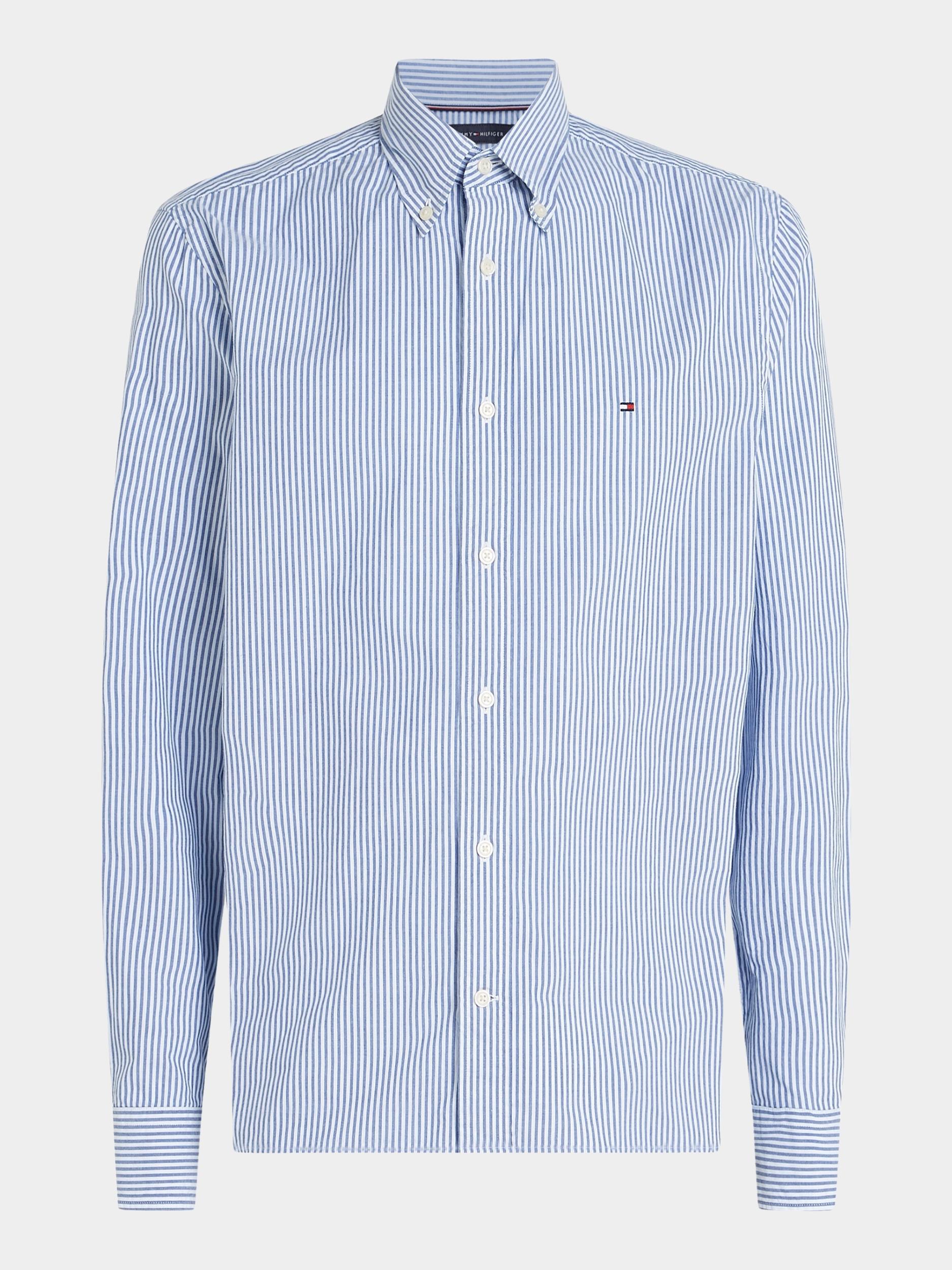 Tommy Hilfiger Casual hemd lange mouw Blauw Flex Poplin Classic STP RF Shi MW0MW37549/0A5