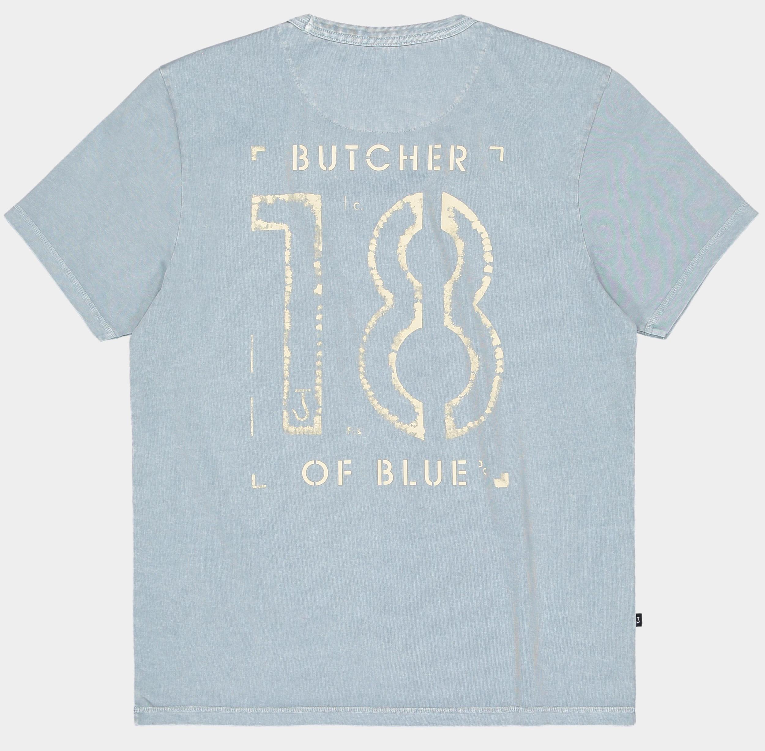 Butcher of Blue T-shirt korte mouw Blauw Army 18 Stencil Tee M2522002/823V