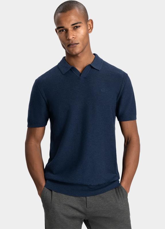 Dstrezzed Polo korte mouw Blauw Mercury Short Sleeve Polo 420026-NOS/649S